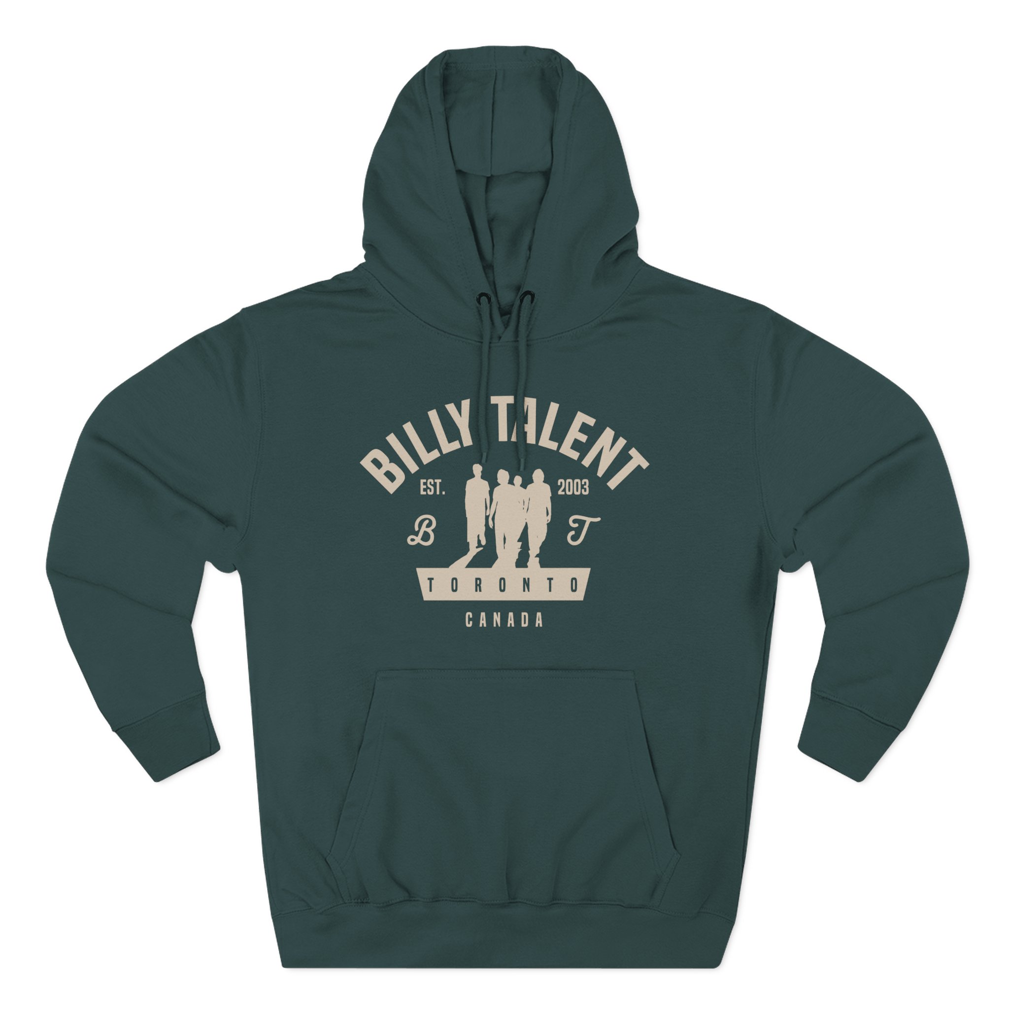 Billy Talent Band Silhouette Three-Panel Fleece Hoodie