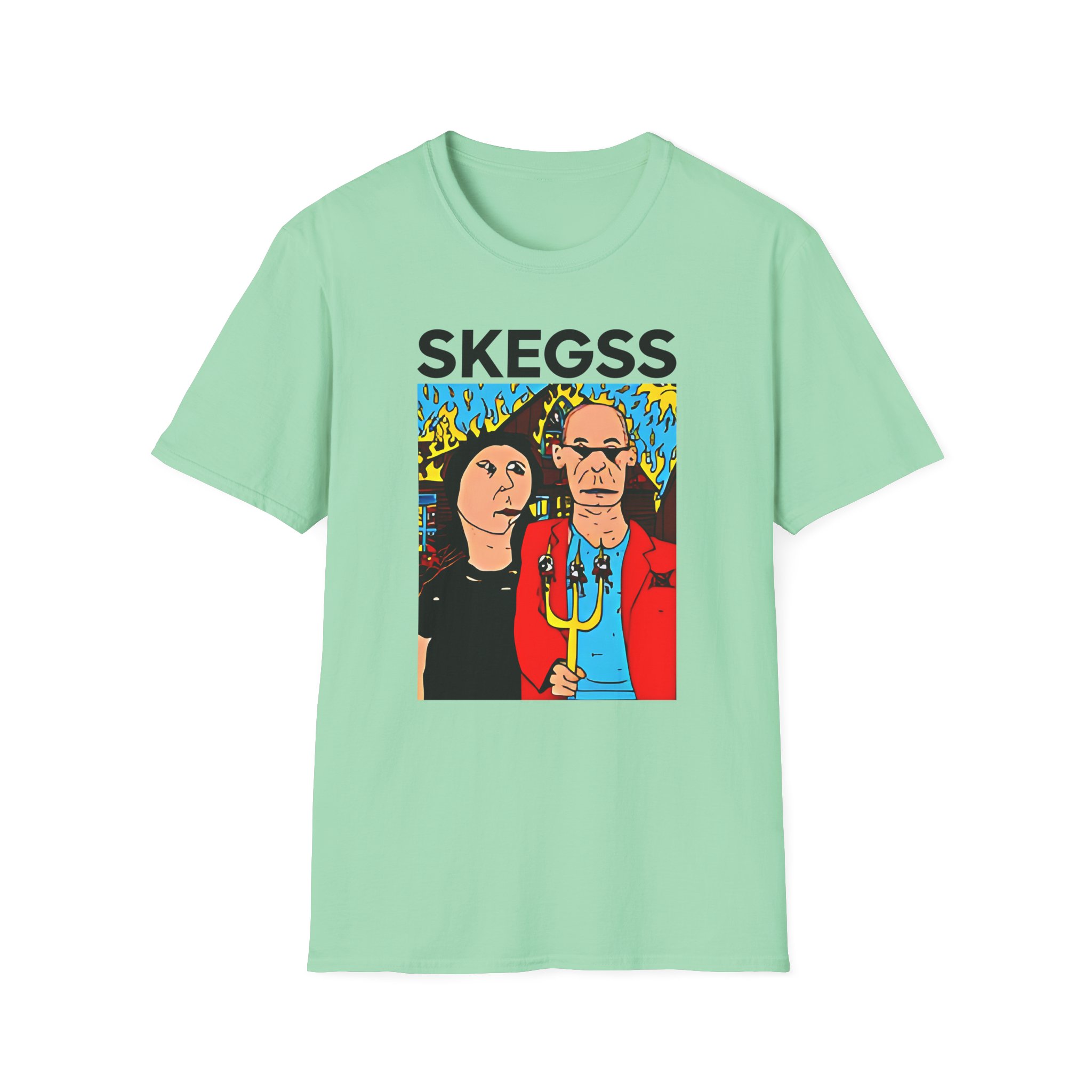 Skegss Gothic America Unisex Softstyle T-Shirt