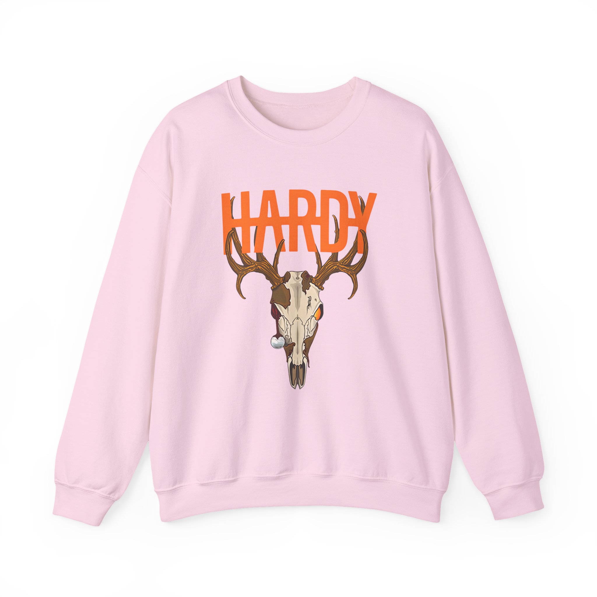 Hardy Deer Skull Unisex Heavy Blendâ„¢ Crewneck Sweatshirt