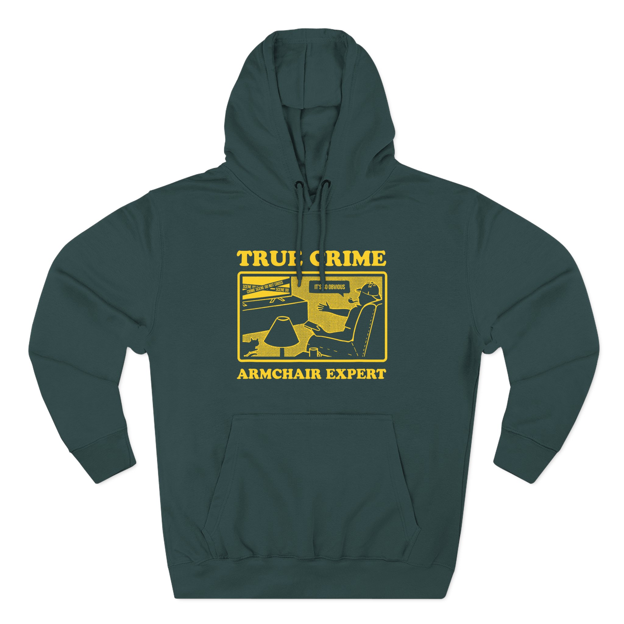 Armchair Expert True Crime Armchair Expert Three-Panel Fleece Hoodie