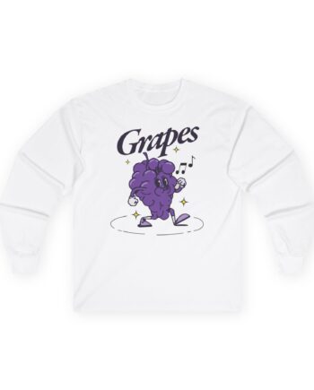 James Marriott Grapes Natural Unisex Ultra Cotton Long Sleeve Tee