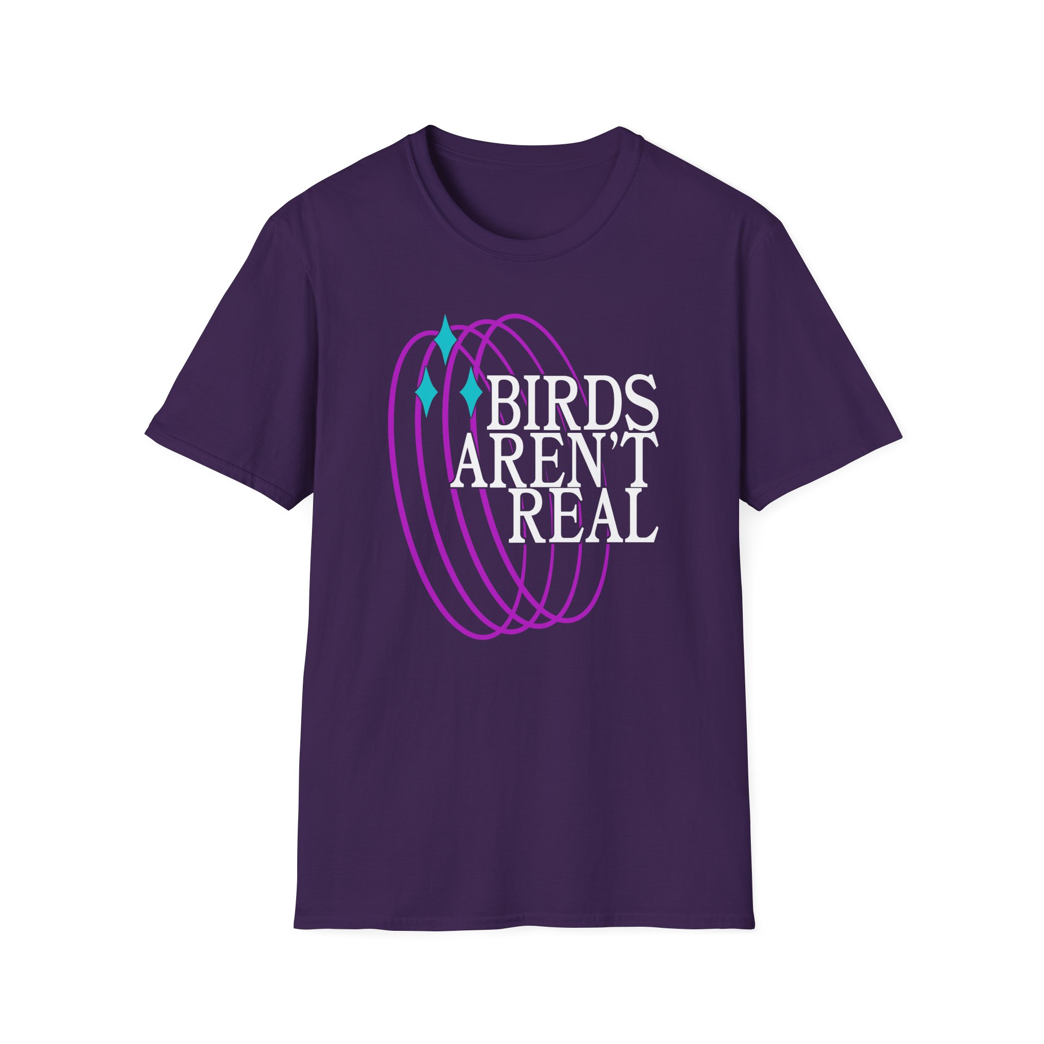 Birds Arent Real Unisex Softstyle T-Shirt
