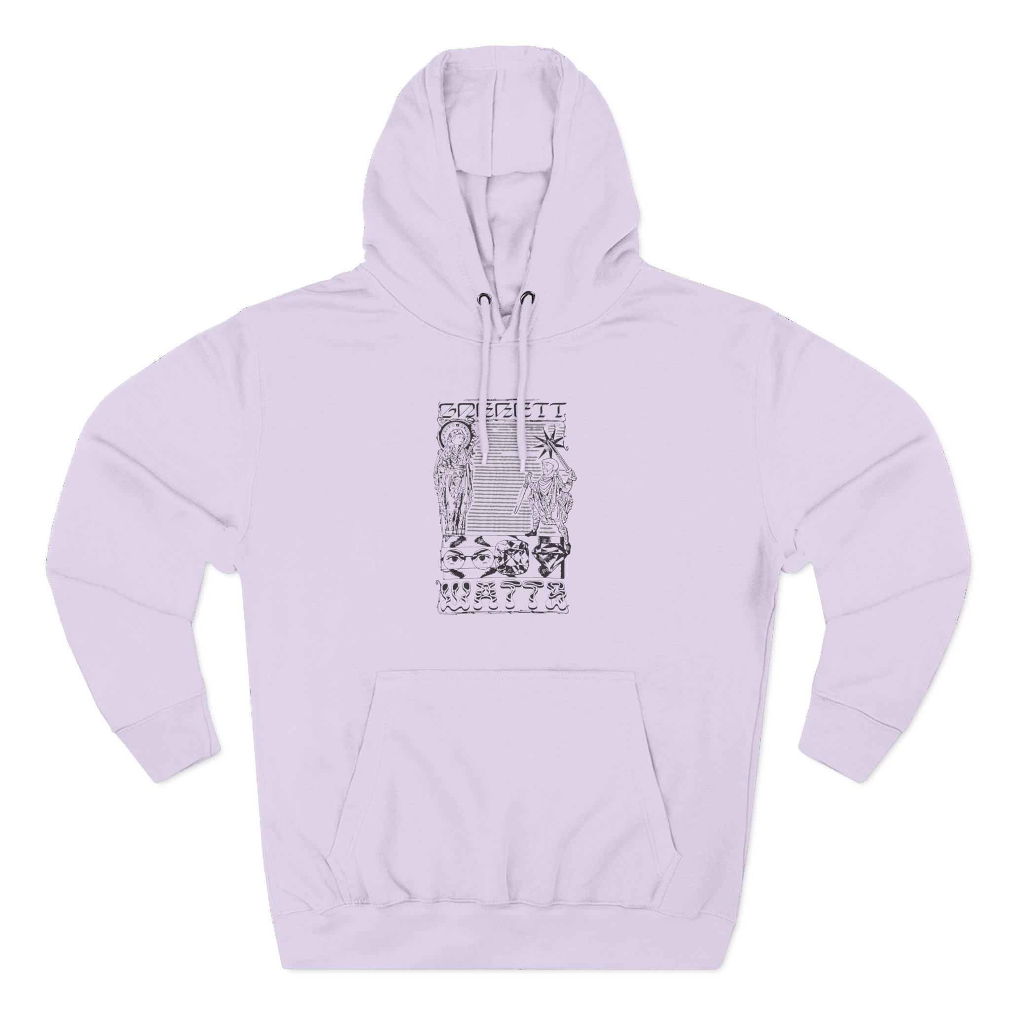 Garrett Watts the Secret Three-Panel Fleece Hoodie
