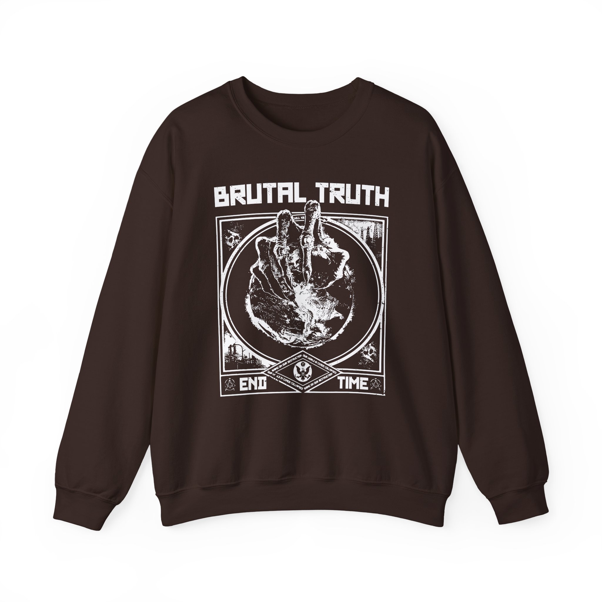 Brutal Truth End Time Unisex Heavy Blend Crewneck Sweatshirt