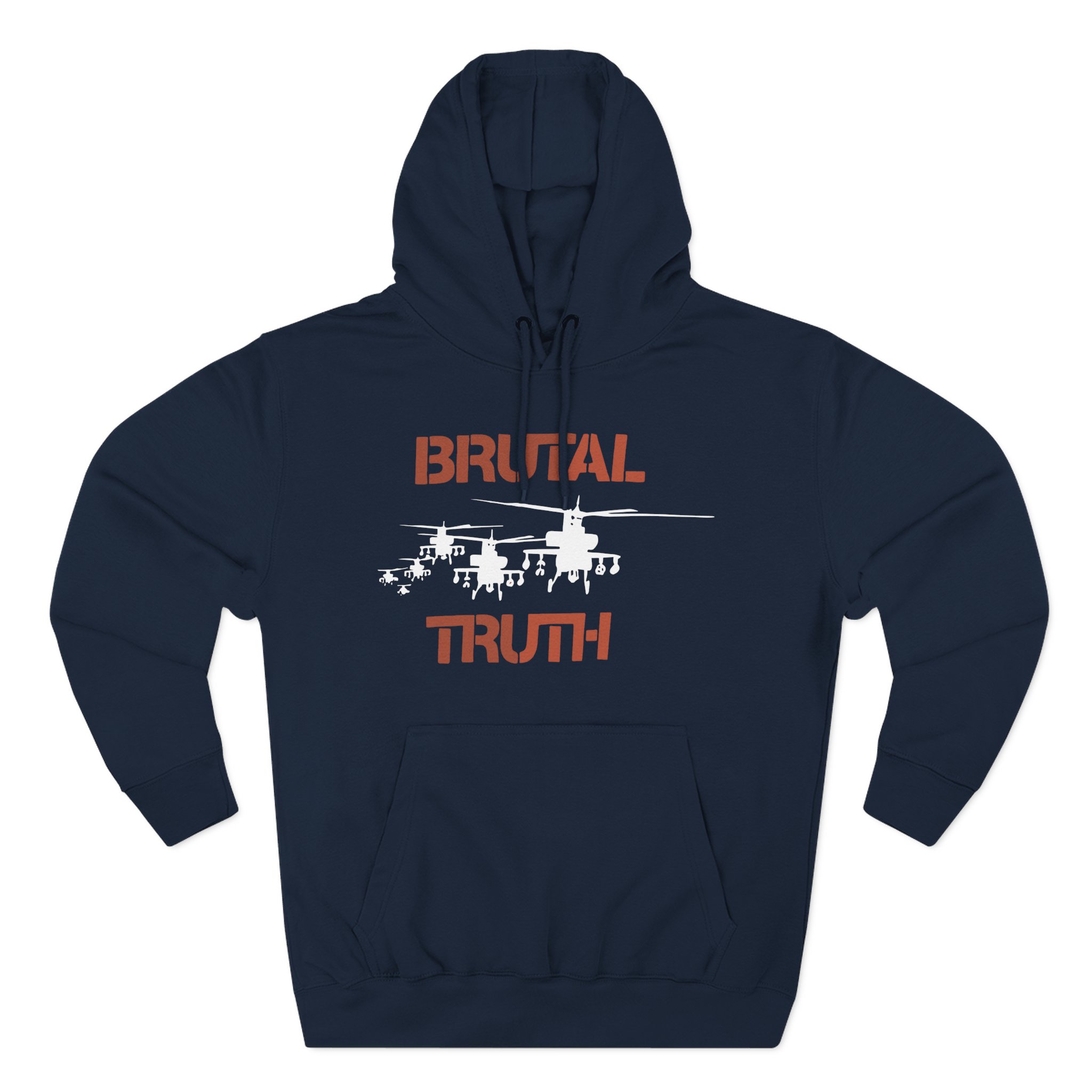 Brutal Truth American Grindcore Band Promo Three-Panel Fleece Hoodie