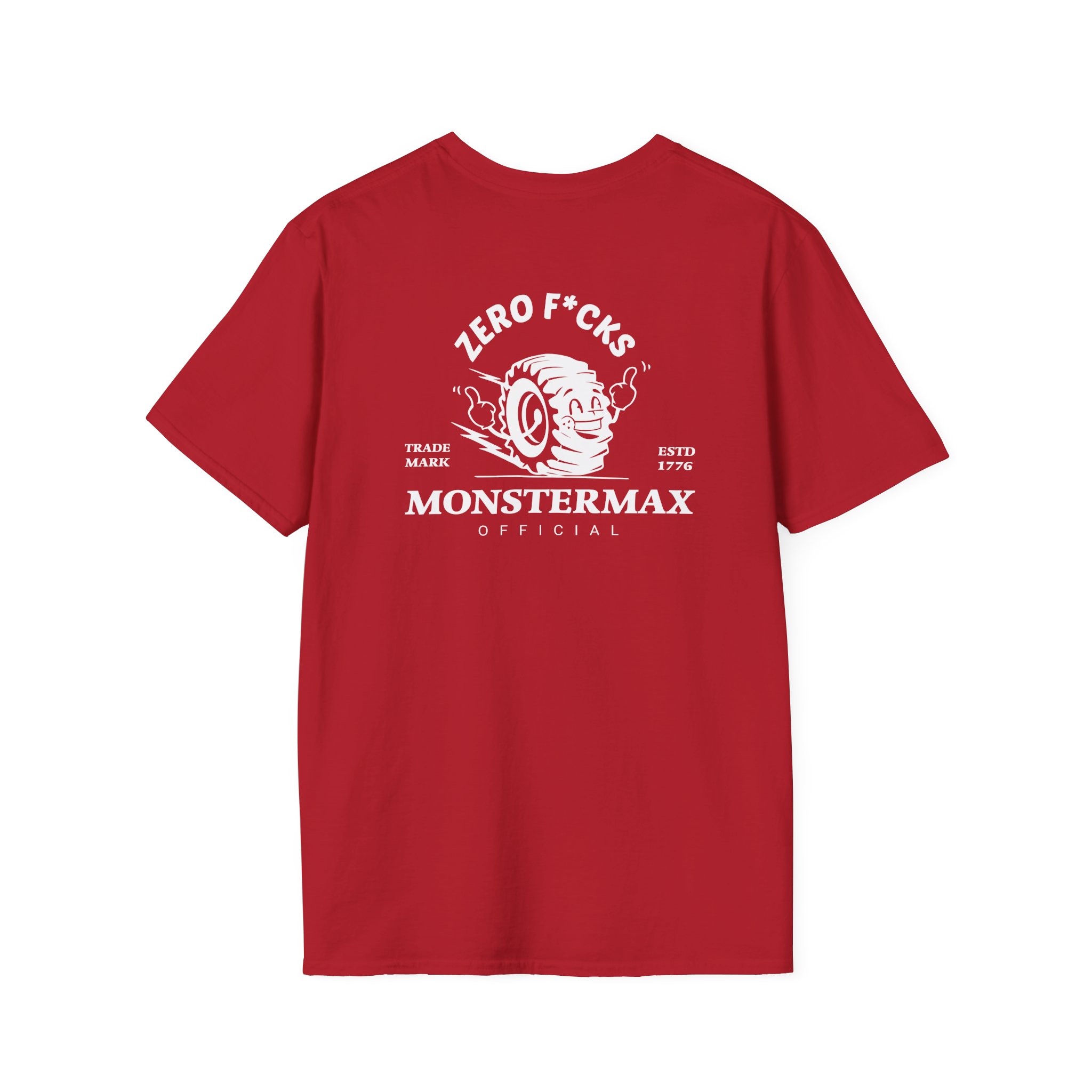 Monstermax Zero Fucks Unisex Softstyle T-Shirt