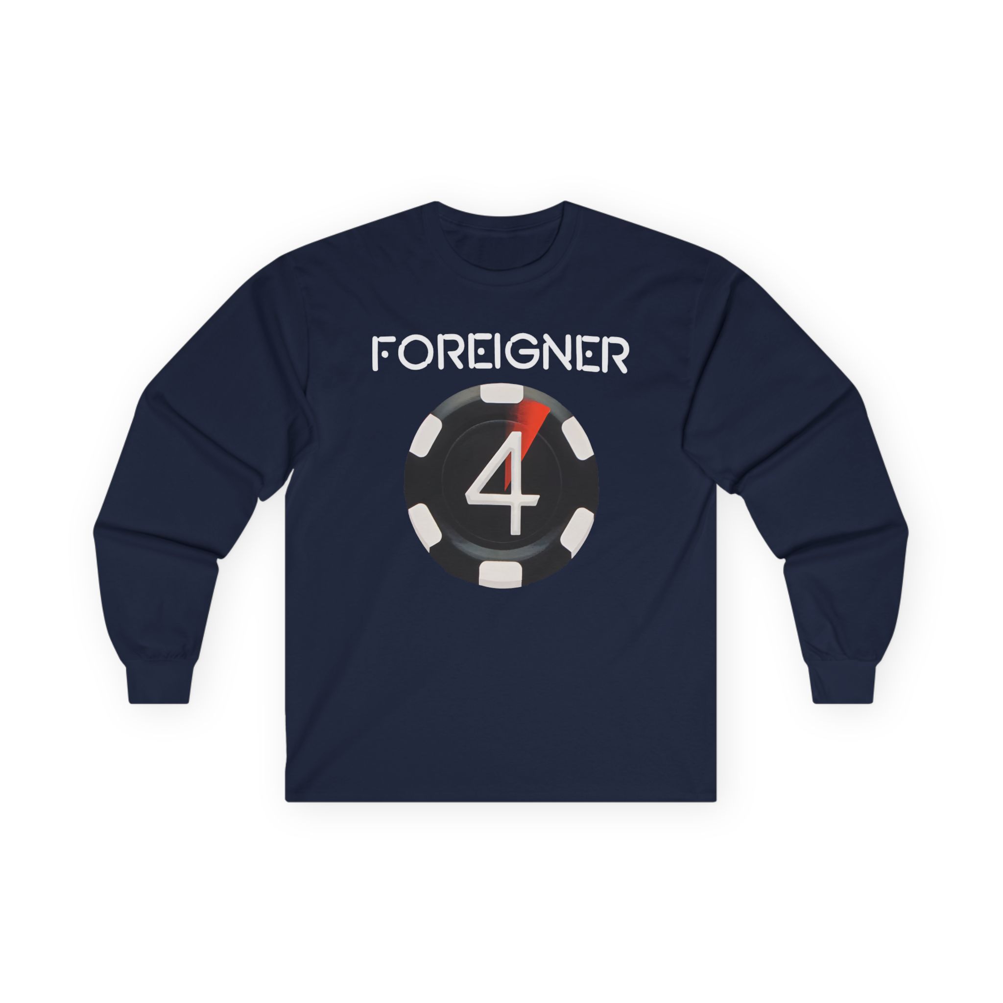 Foreigner 4 Poker Chip Unisex Ultra Cotton Long Sleeve Tee