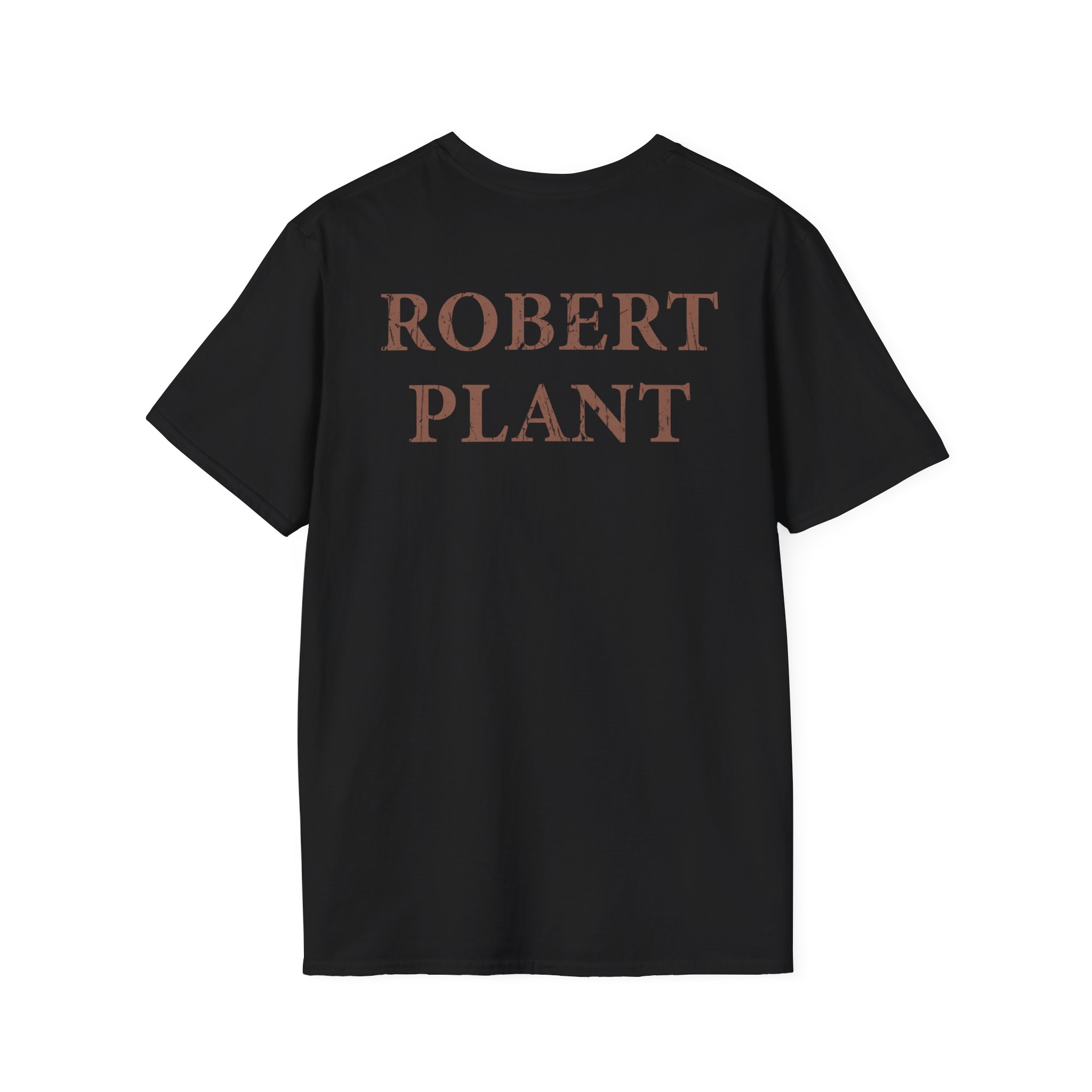 Robert Plant Distressed Feather Logo Unisex Softstyle T-Shirt