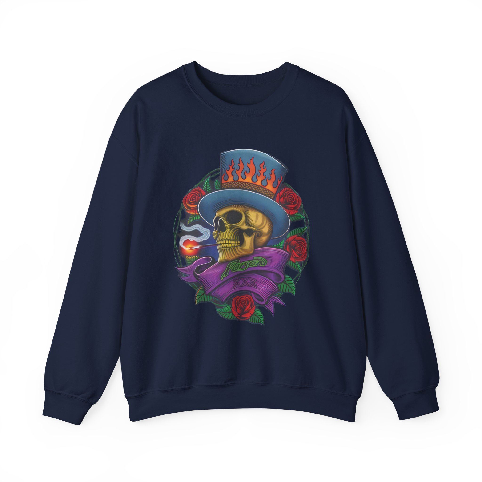 Poison Skull Unisex Heavy Blendâ„¢ Crewneck Sweatshirt