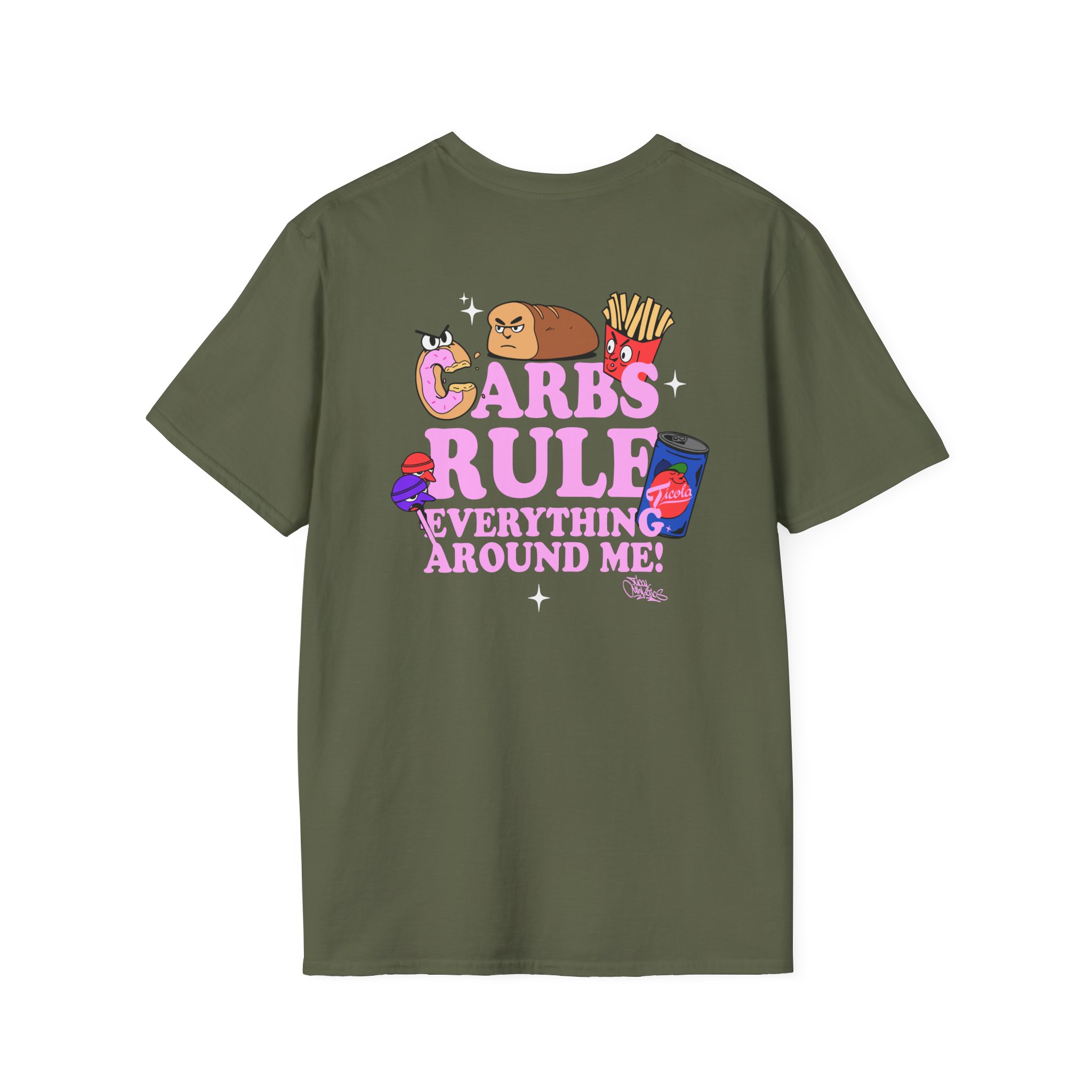 Method Man Carbs Rule Everything Around Me Unisex Softstyle T-Shirt