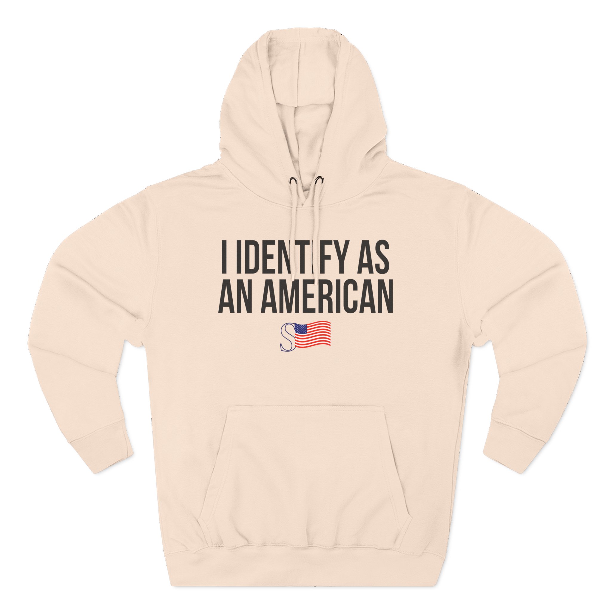 Sean Strickland I Identify as an American Three-Panel Fleece Hoodie