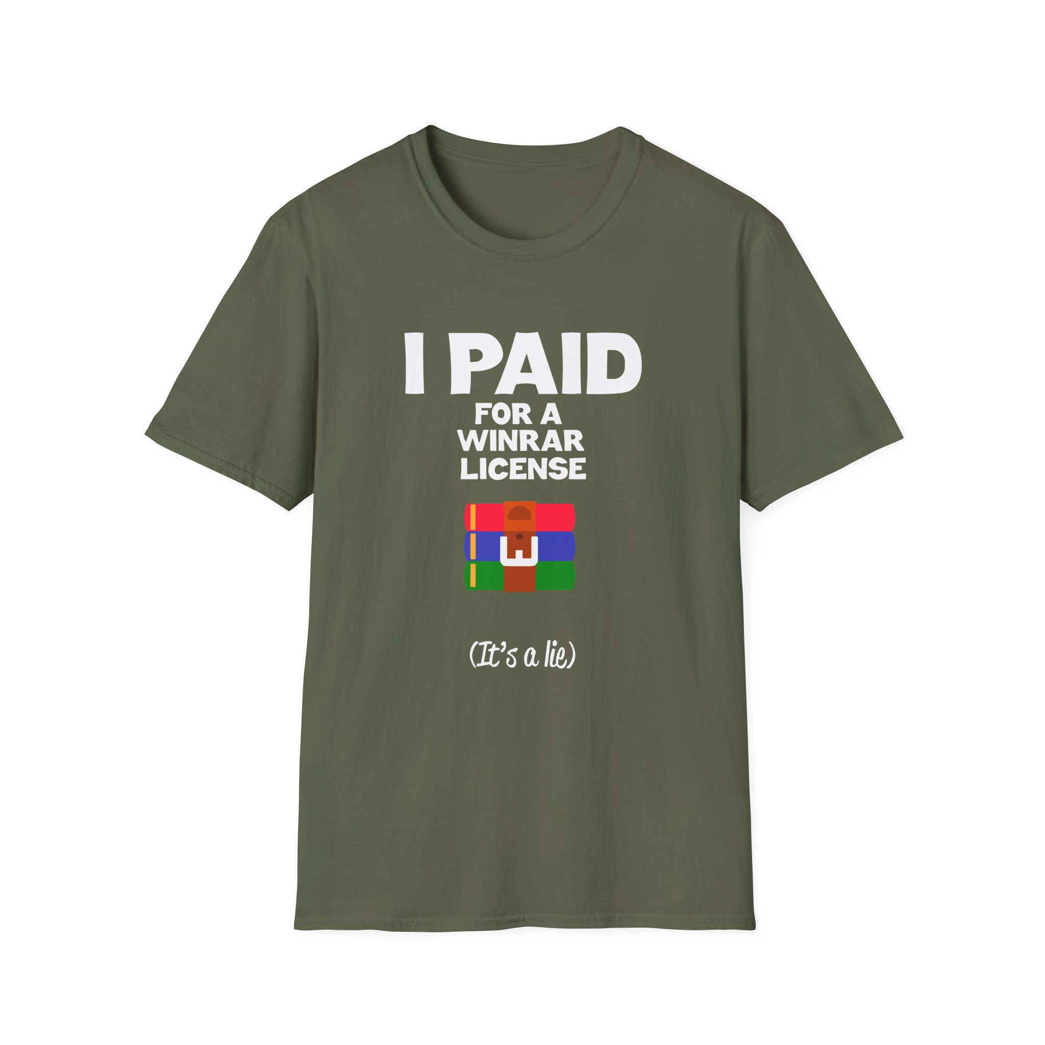 Winrar I Paid for a License Unisex Softstyle T-Shirt