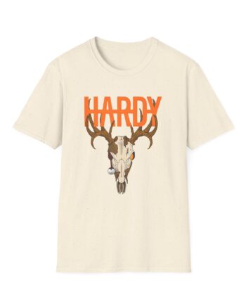 Hardy Deer Skull Unisex Softstyle T-Shirt