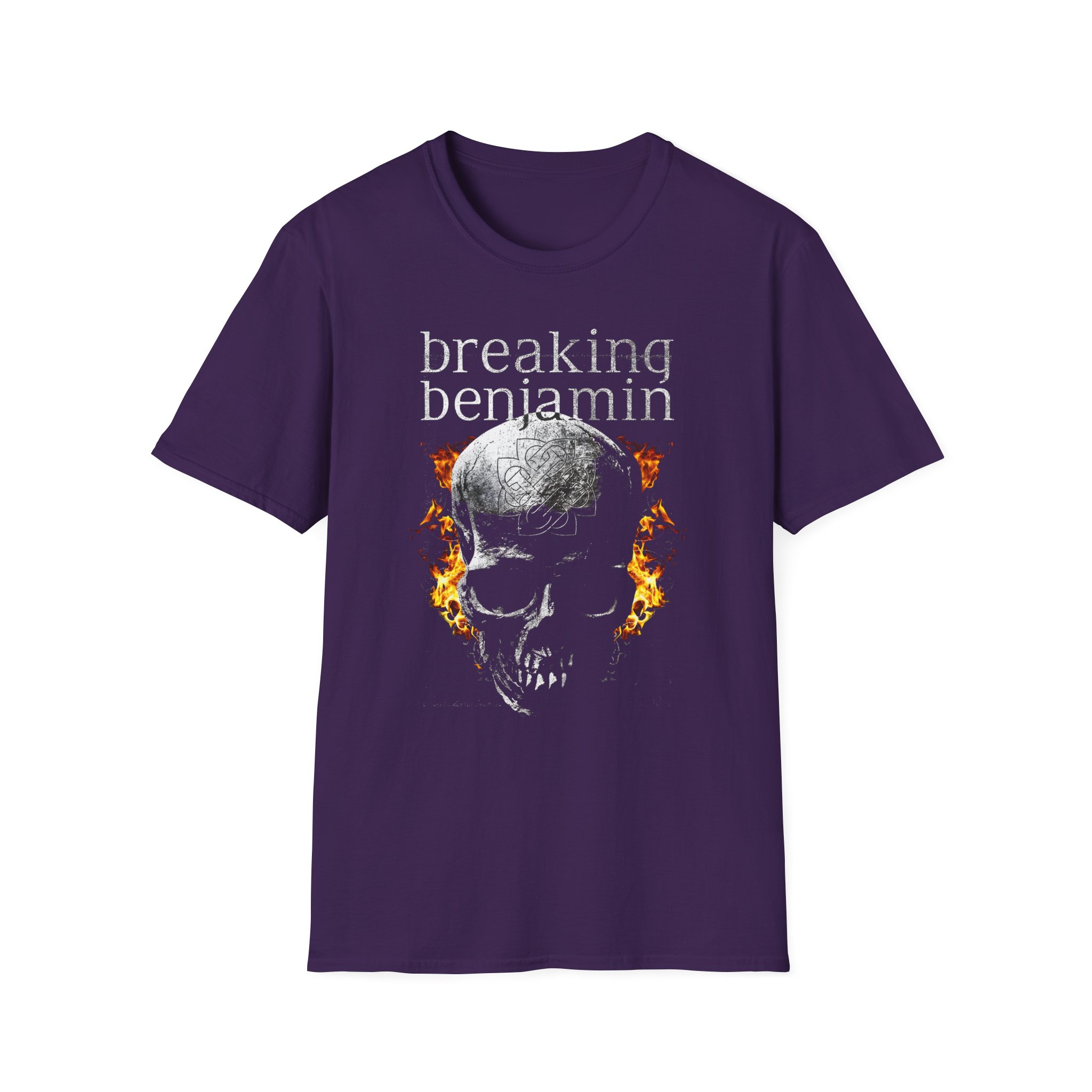 Breaking Benjamin Fire Skull Unisex Softstyle T-Shirt