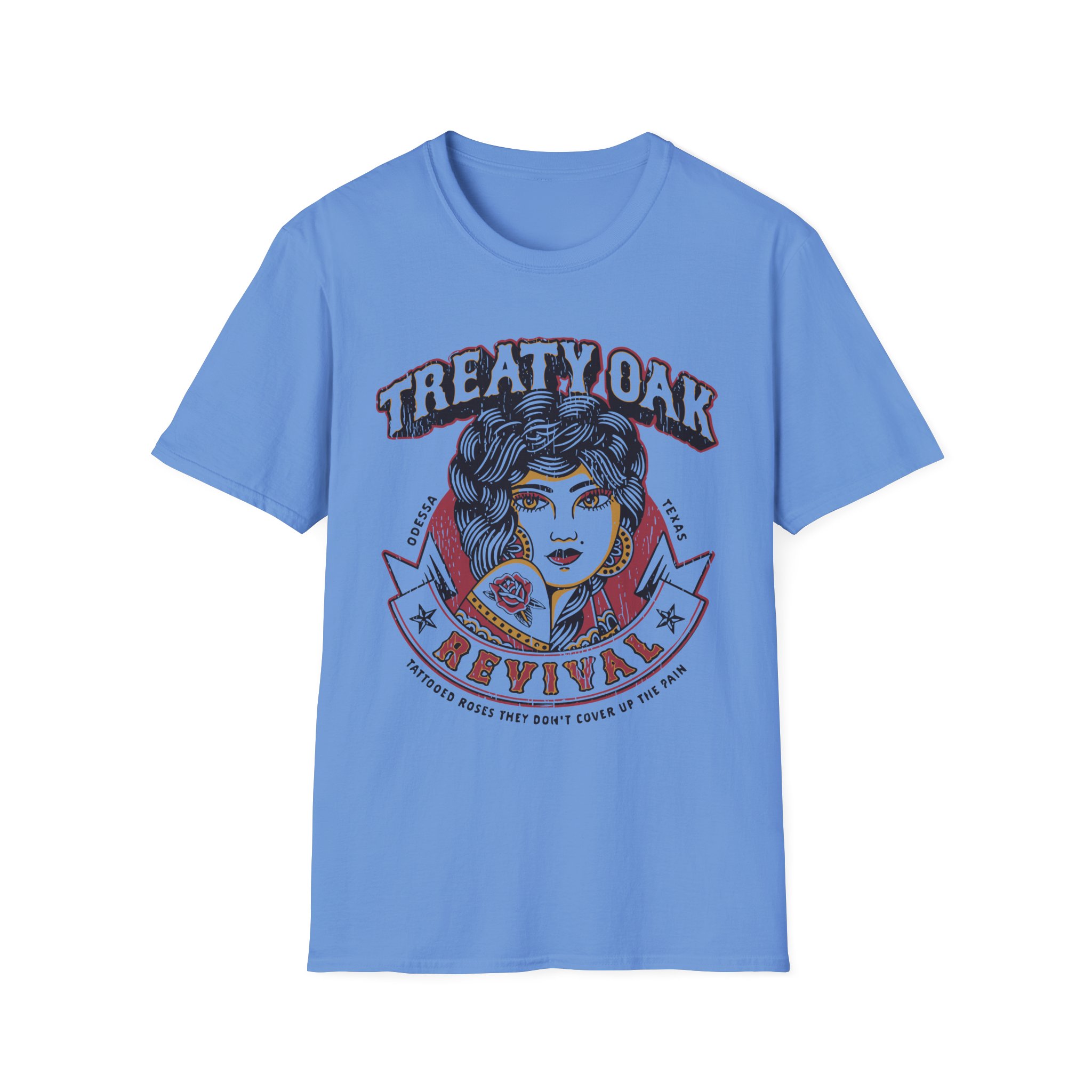 Treaty Oak Revival Rose Unisex Softstyle T-Shirt