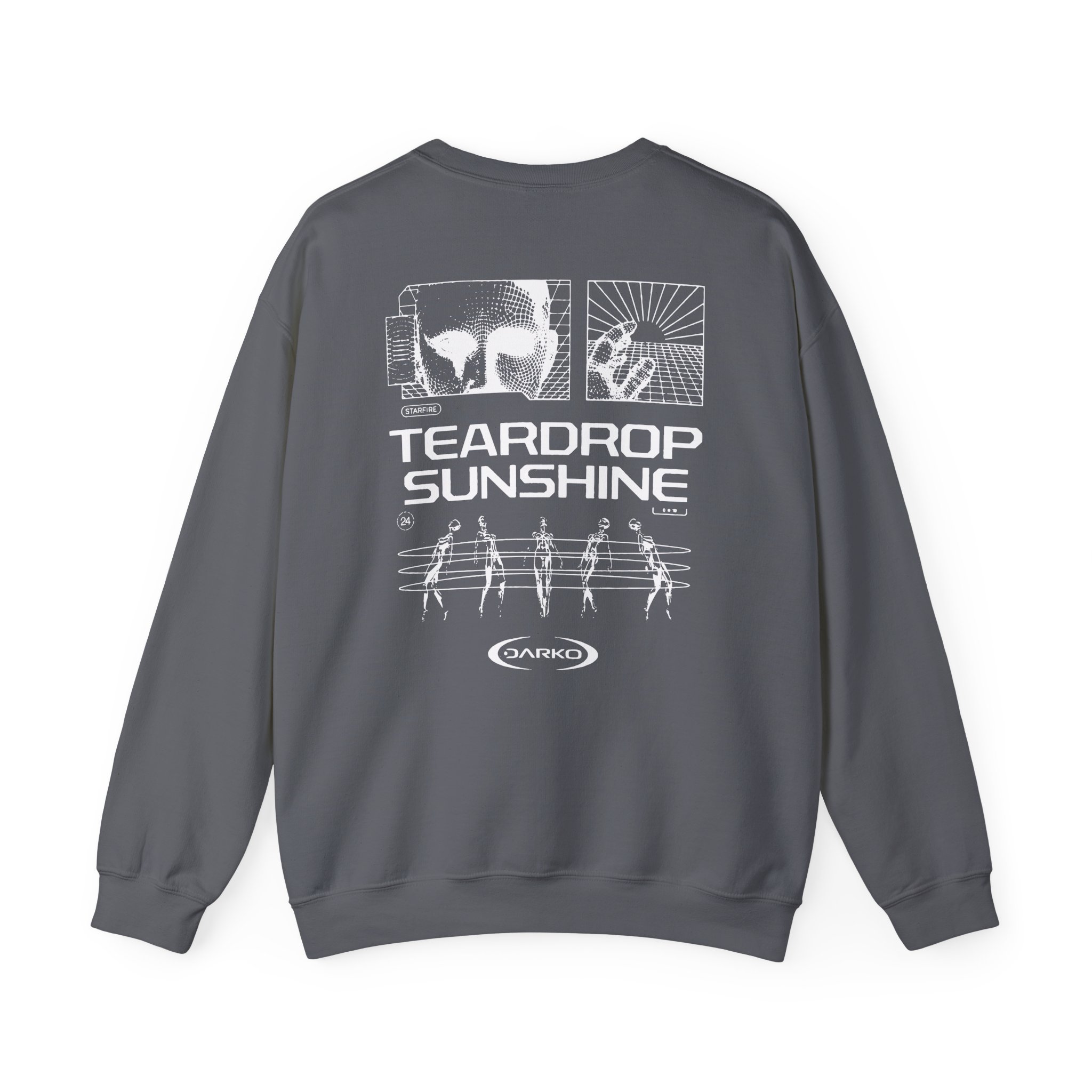 Darko Teardrop Sunshine Tie Dye Unisex Heavy Blendâ„¢ Crewneck Sweatshirt