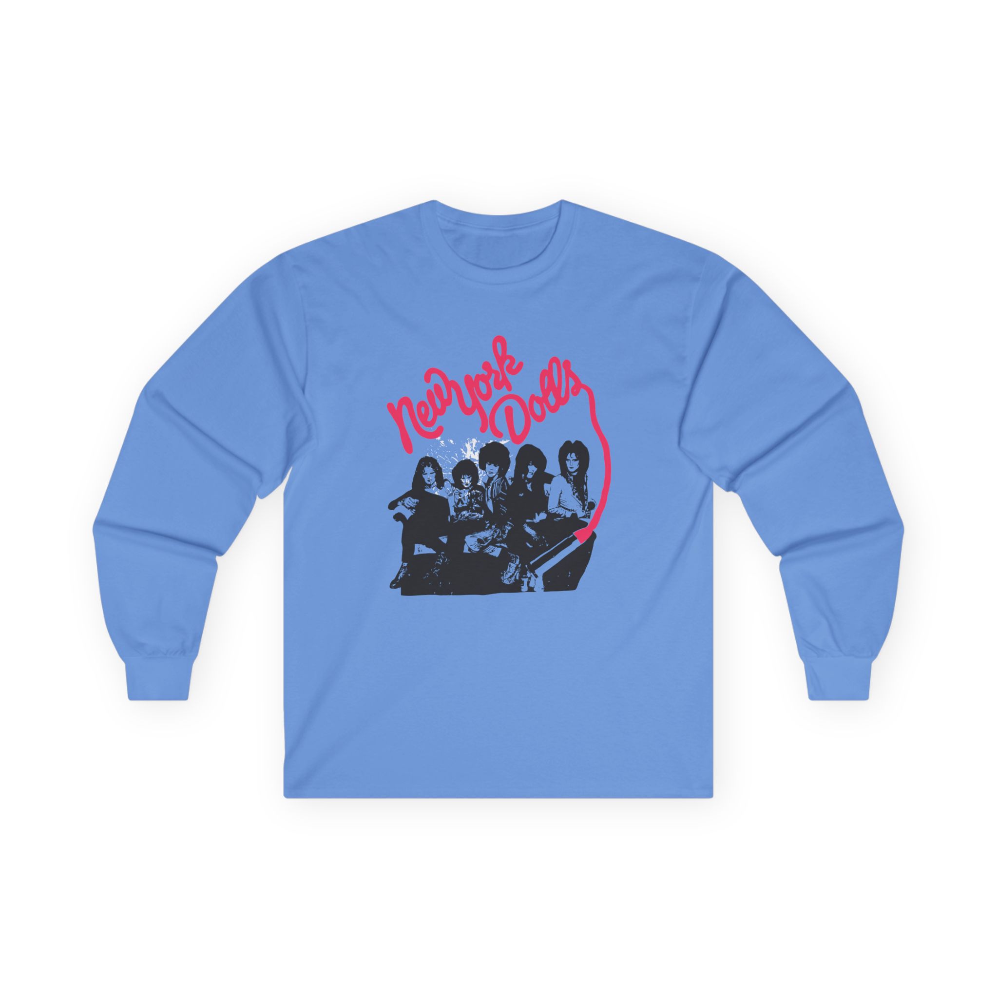 New York Dolls Lipstick Logo Unisex Ultra Cotton Long Sleeve Tee