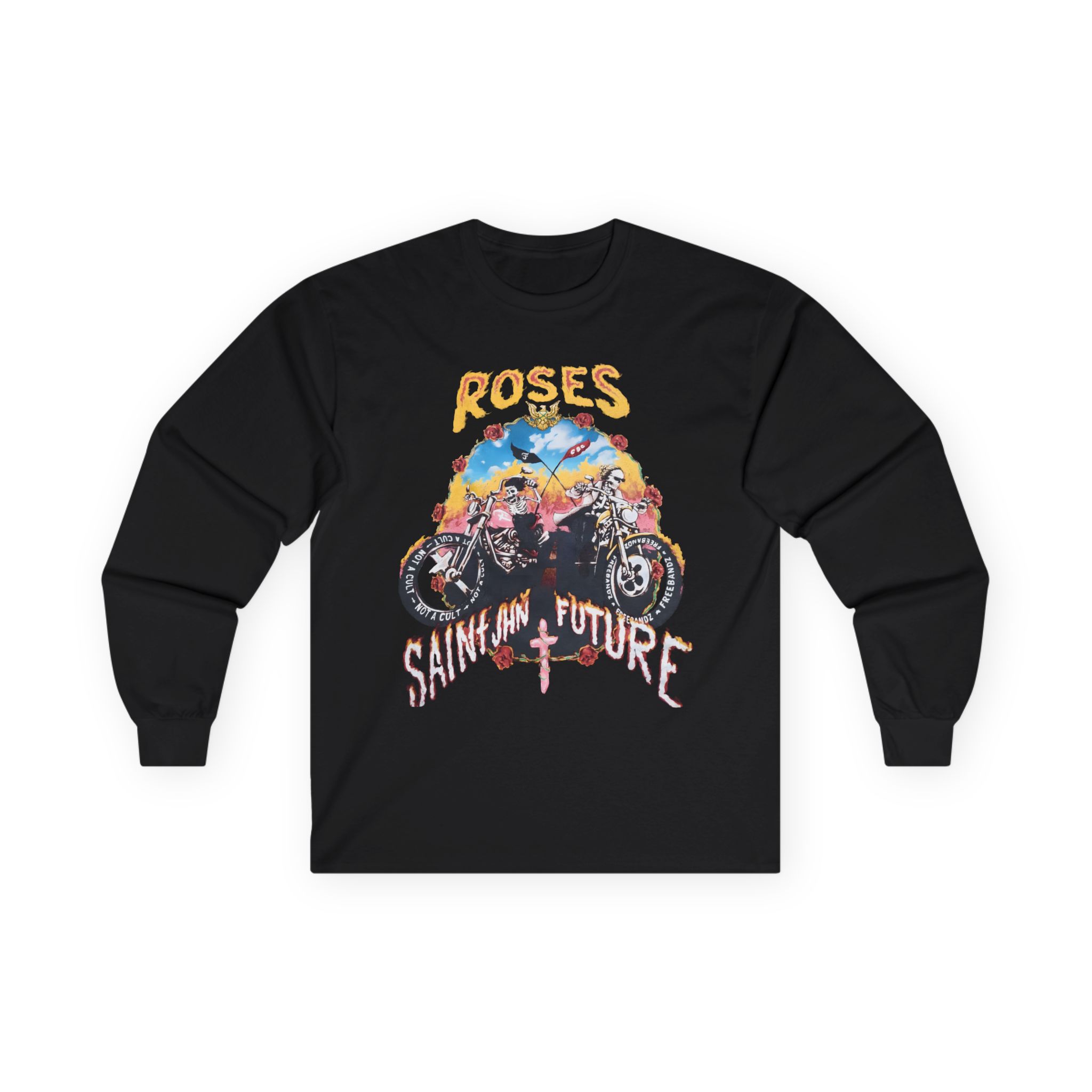 Saint Jhn Not a Cult X Freebandz Roses Unisex Ultra Cotton Long Sleeve Tee