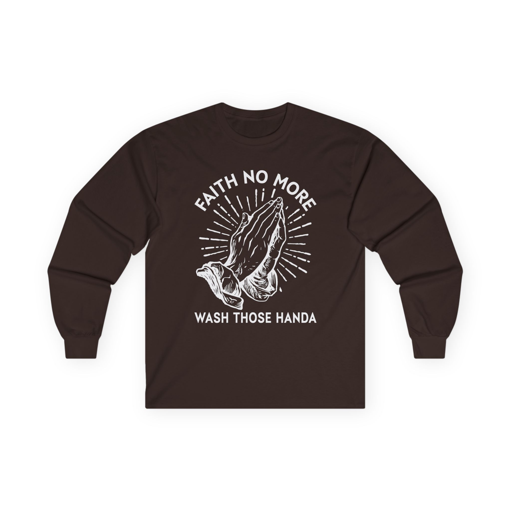 Faith No More Wash Your Hands Unisex Ultra Cotton Long Sleeve Tee
