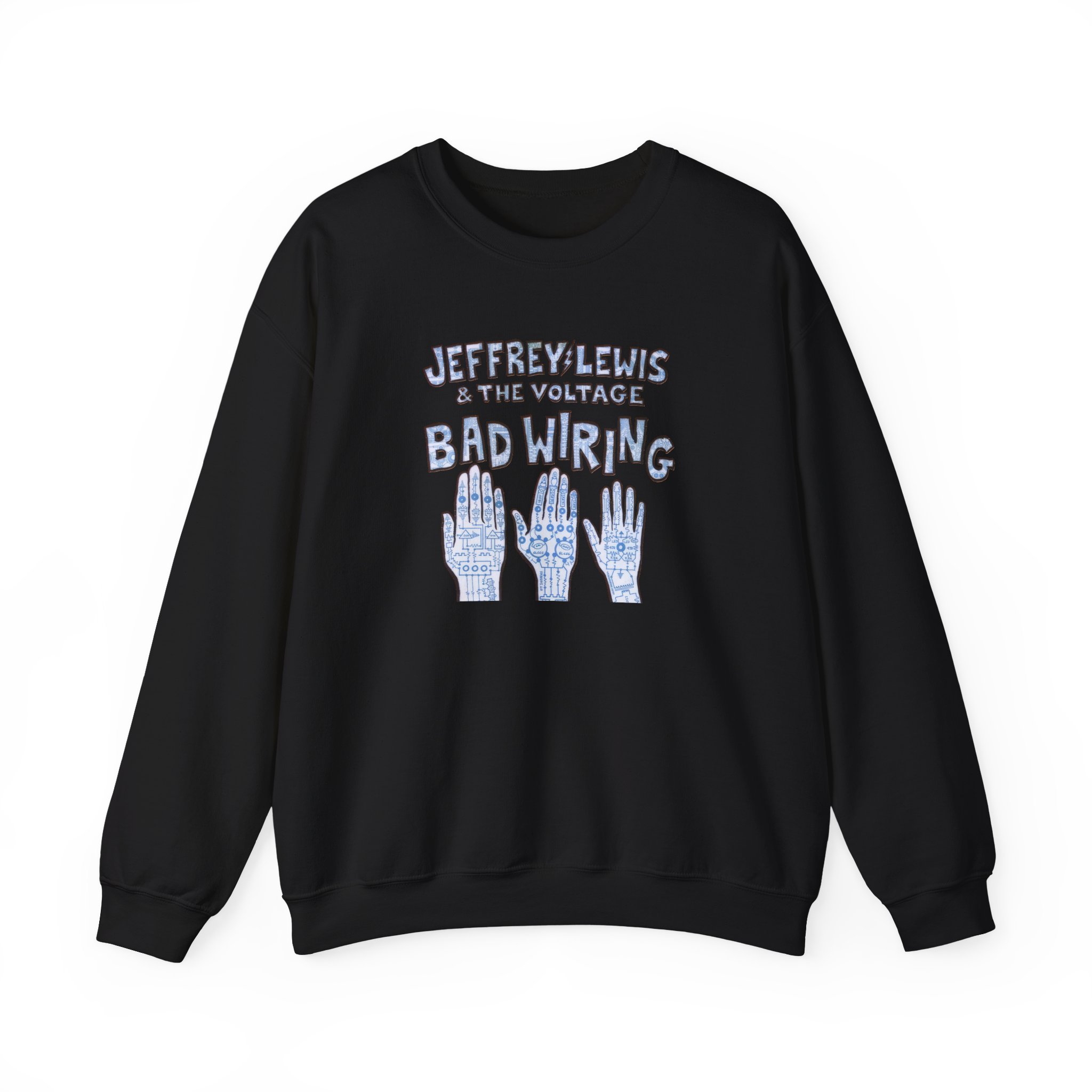 Jeffrey Lewis Bad Wiring 12" Unisex Heavy Blendâ„¢ Crewneck Sweatshirt