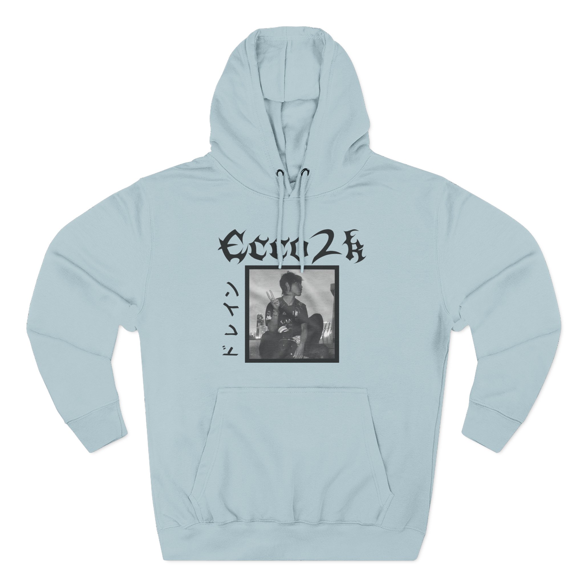 Ecco2k Three-Panel Fleece Hoodie