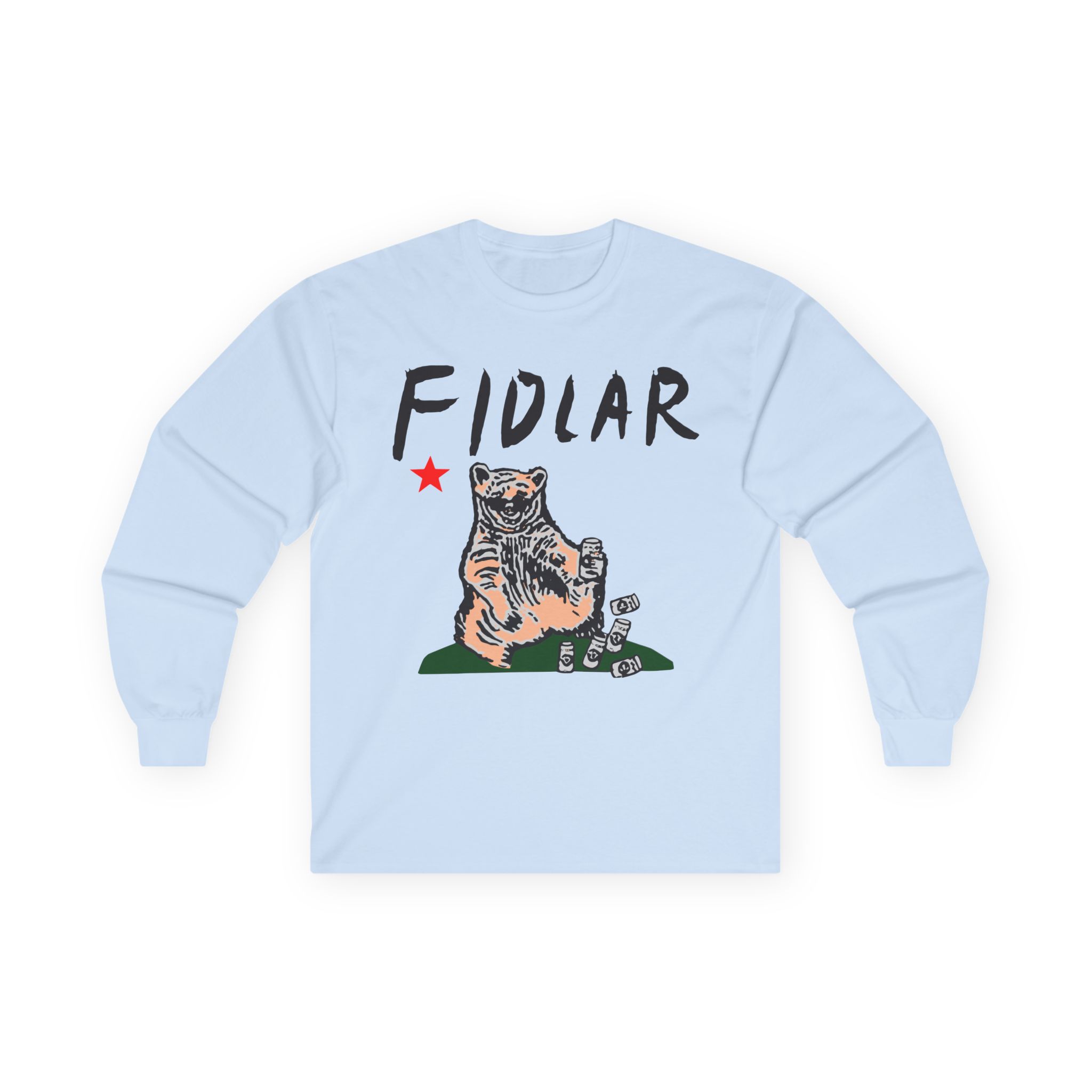 California Bear Drink Cheap Beer Fidlar Unisex Ultra Cotton Long Sleeve Tee