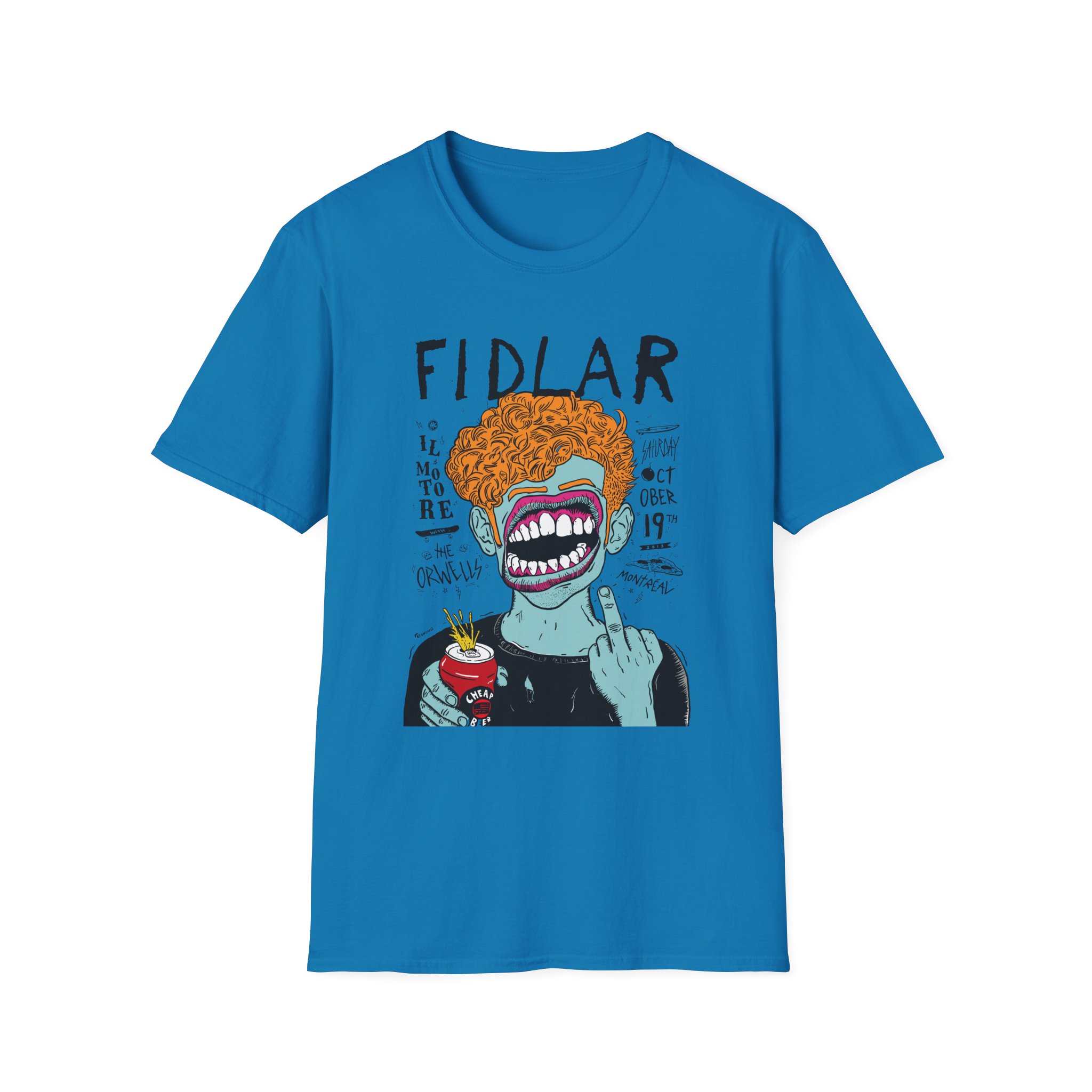 Fidlar Band Rock the Orwells Unisex Softstyle T-Shirt