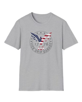 Vicegripgarage Patriotic Flying Eagle Unisex Softstyle T-Shirt