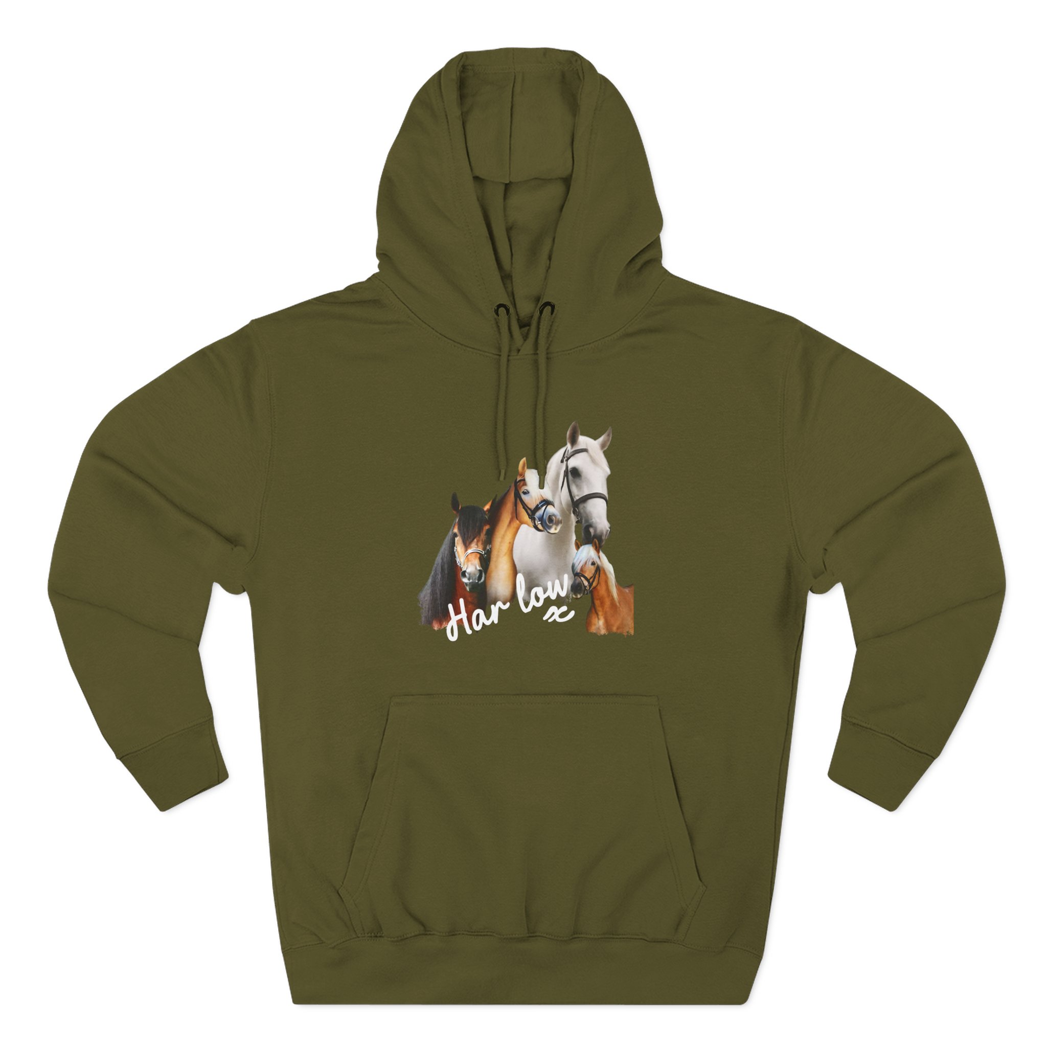 Harlow and Popcorn Three-Panel Fleece Hoodie