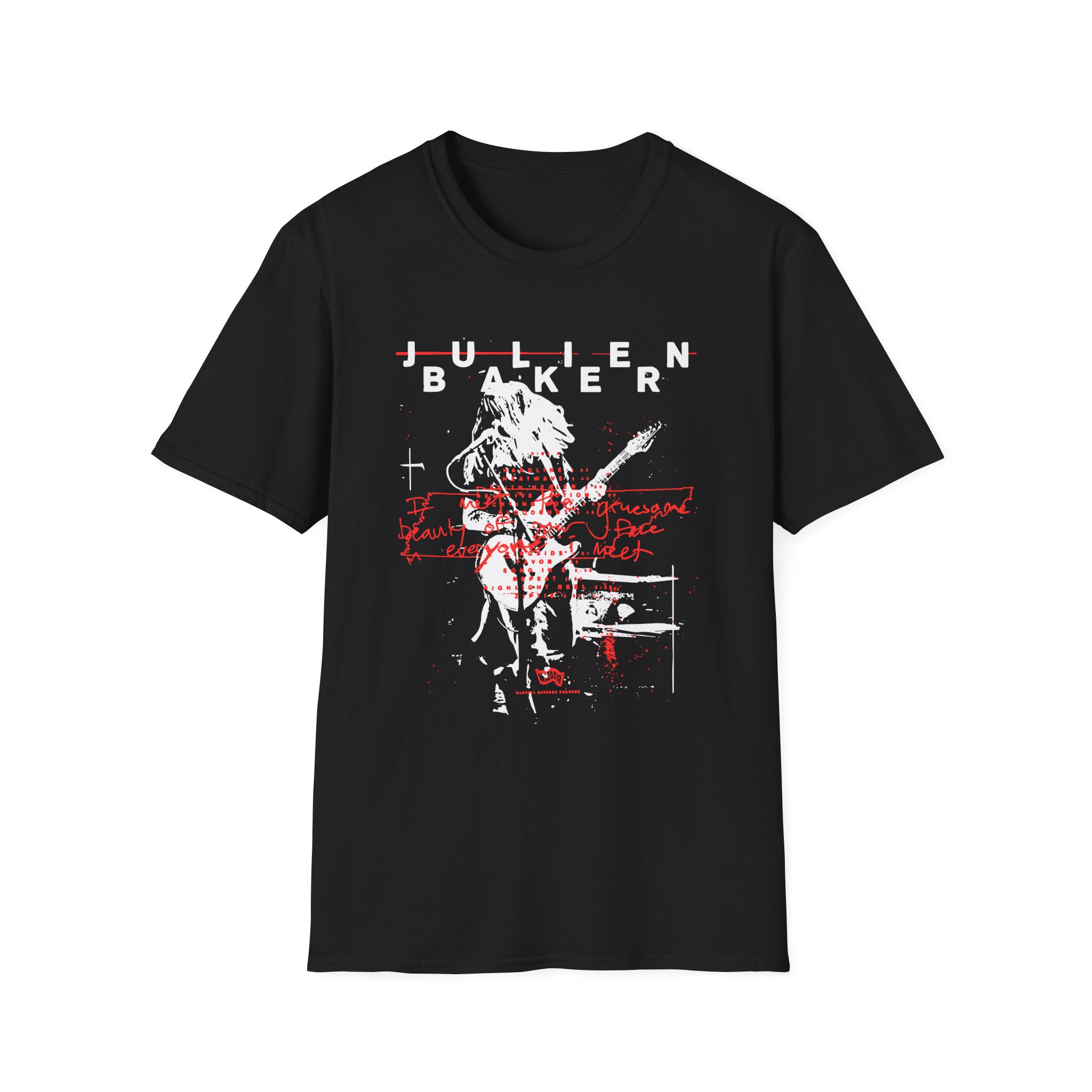 Julien Baker Live Flier Unisex Softstyle T-Shirt