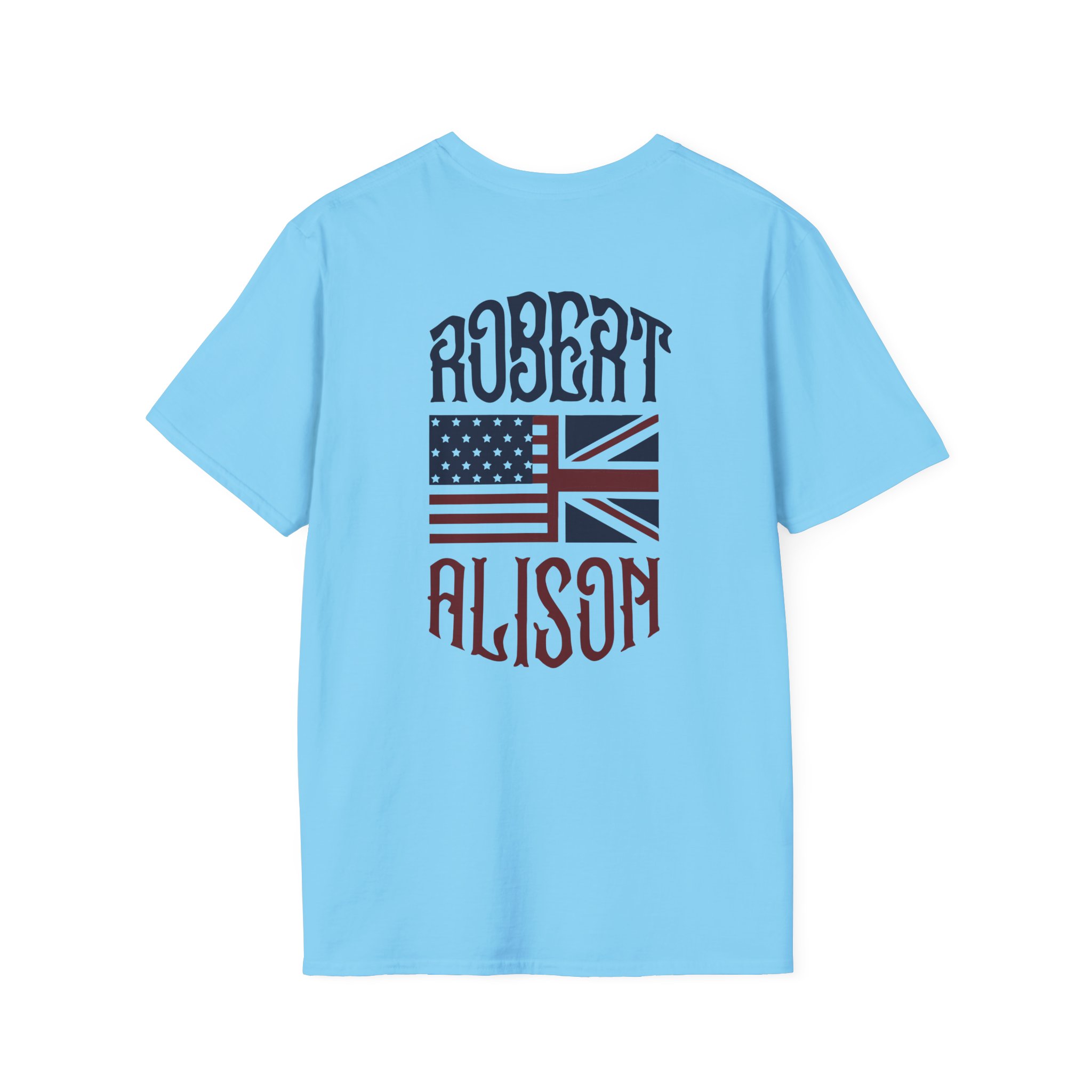 Robert Plant Inflated Type Unisex Softstyle T-Shirt