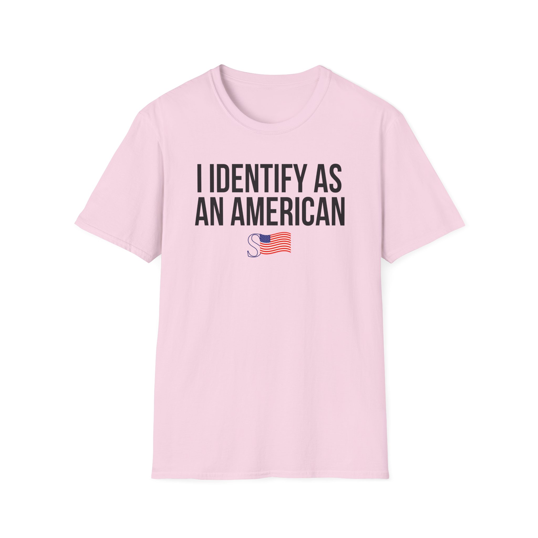 Sean Strickland I Identify as an American Unisex Softstyle T-Shirt