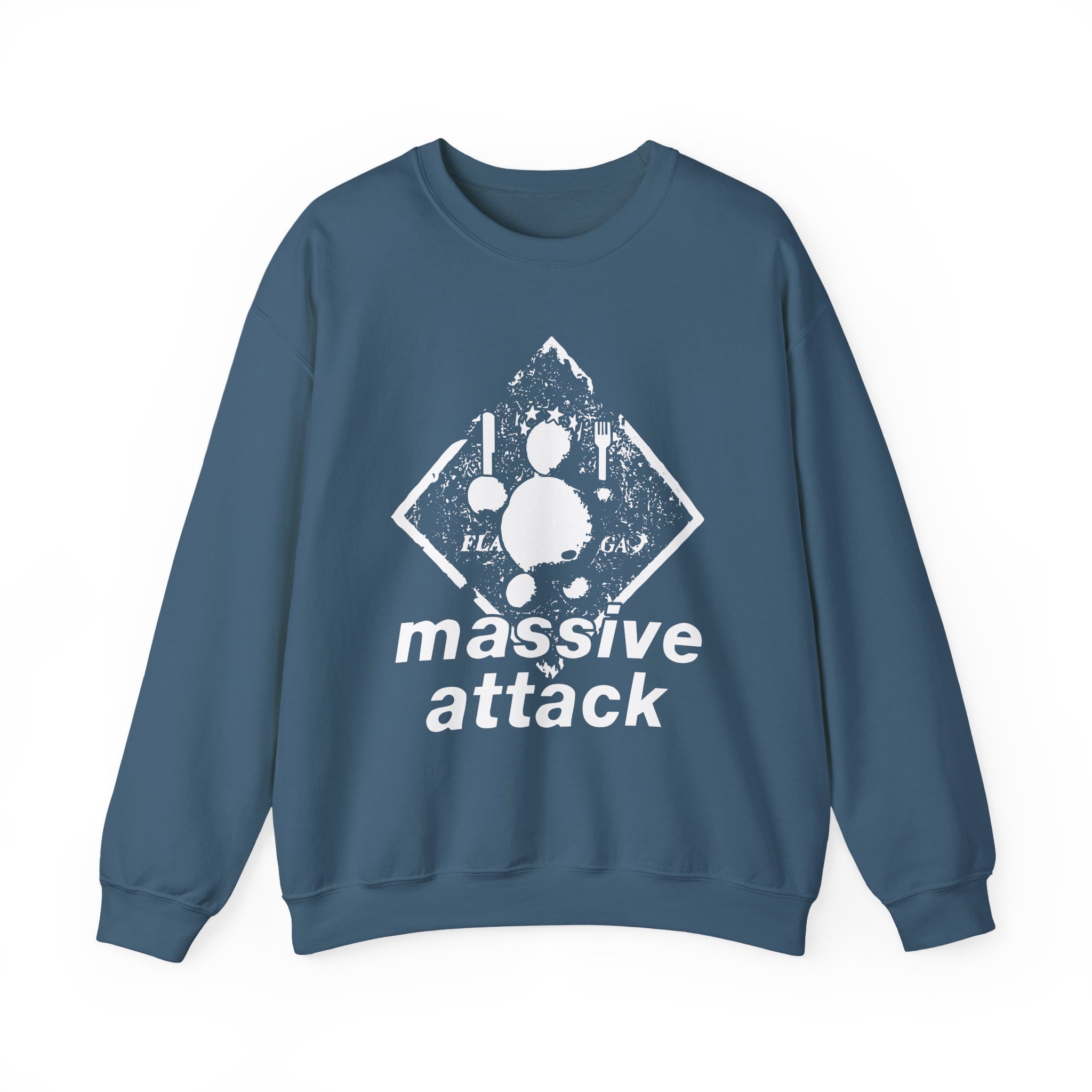 Massive Attack Unisex Heavy Blendâ„¢ Crewneck Sweatshirt
