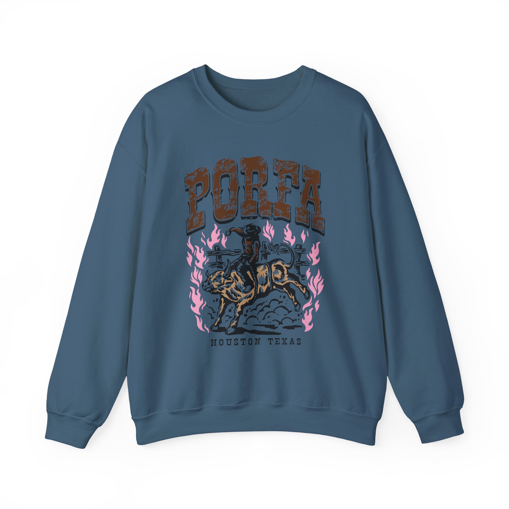 Porfa Houston Texas Unisex Heavy Blendâ„¢ Crewneck Sweatshirt
