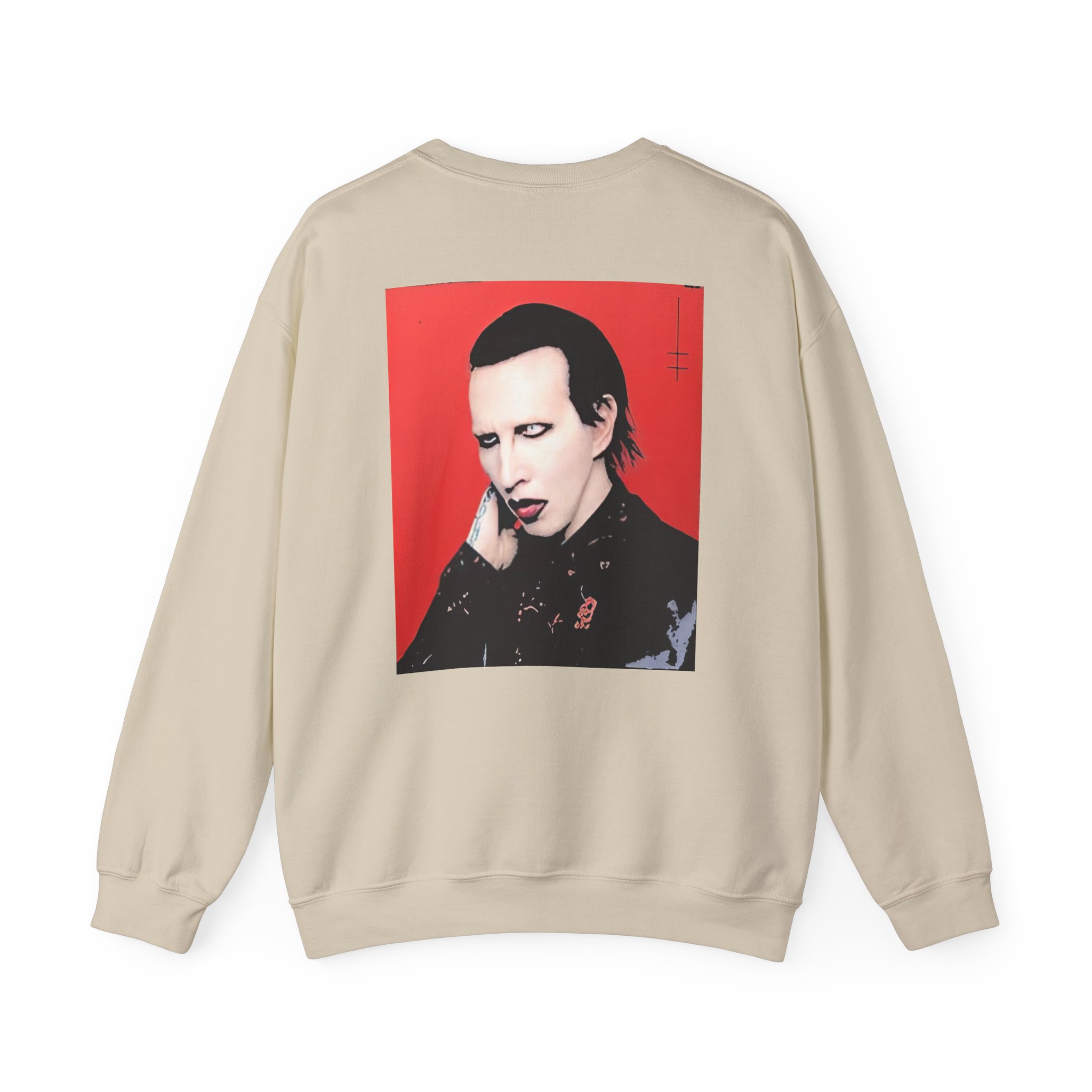 Marilyn Manson Little Cross Photo Unisex Heavy Blendâ„¢ Crewneck Sweatshirt