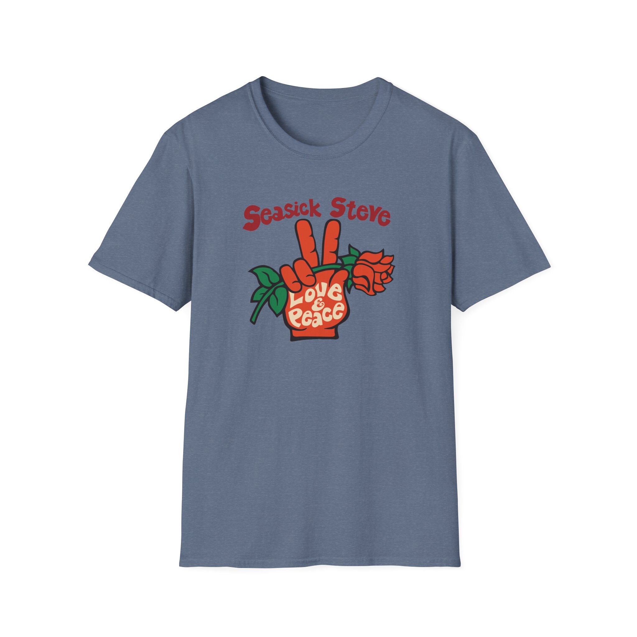 Seasick Steve Love & Peace Unisex Softstyle T-Shirt