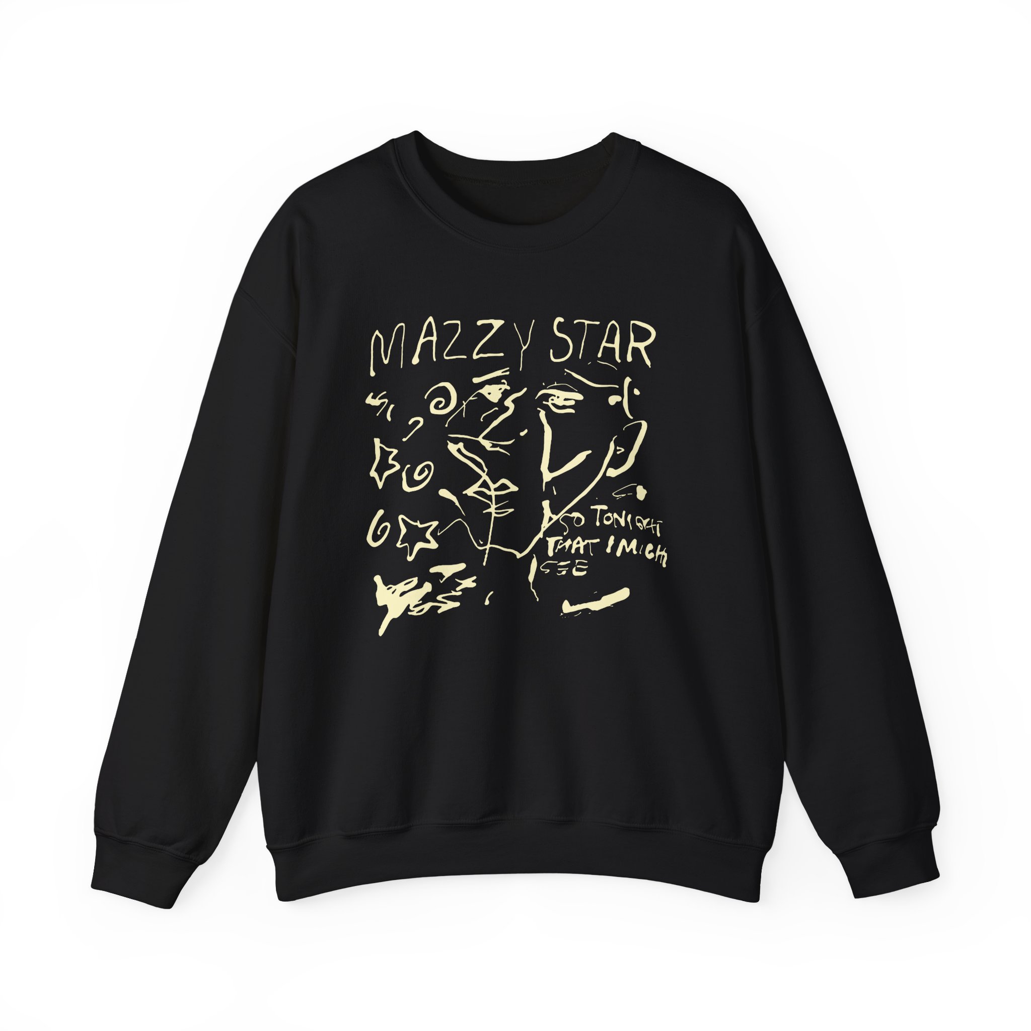 Binchtopia Max Wearing Mazzy Star 90s Unisex Heavy Blendâ„¢ Crewneck Sweatshirt