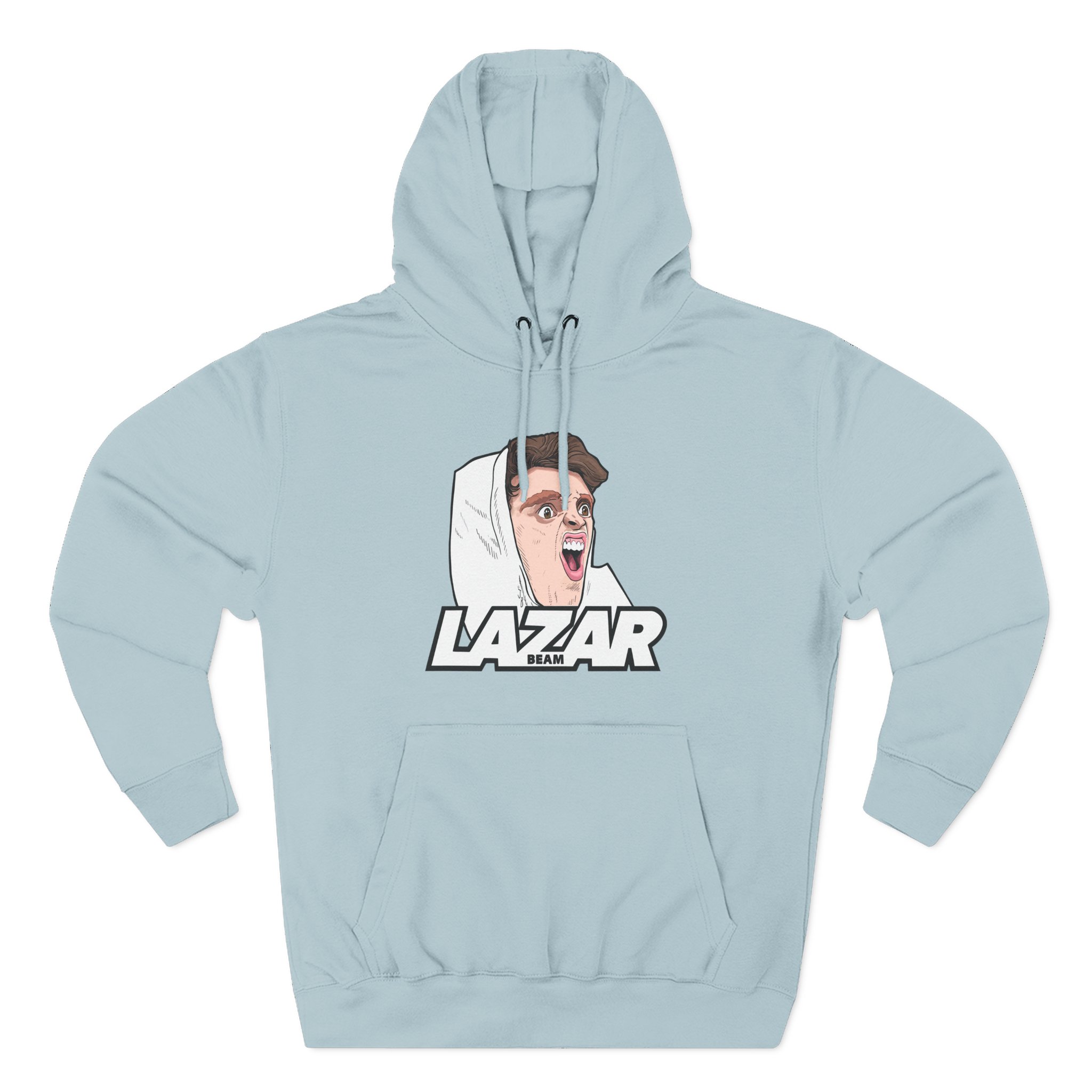 Lazar Silly Face Three-Panel Fleece Hoodie