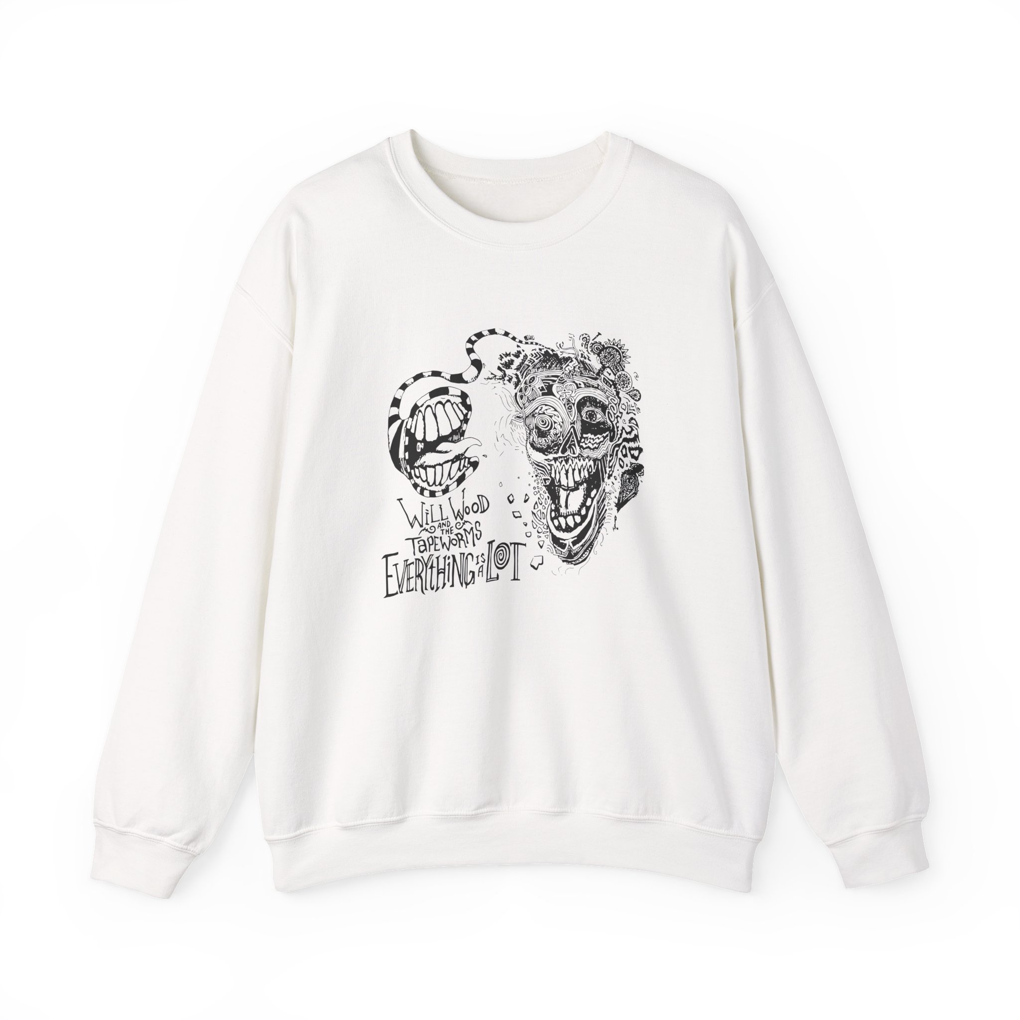 Will Wood Everything is a Lot Unisex Heavy Blendâ„¢ Crewneck Sweatshirt