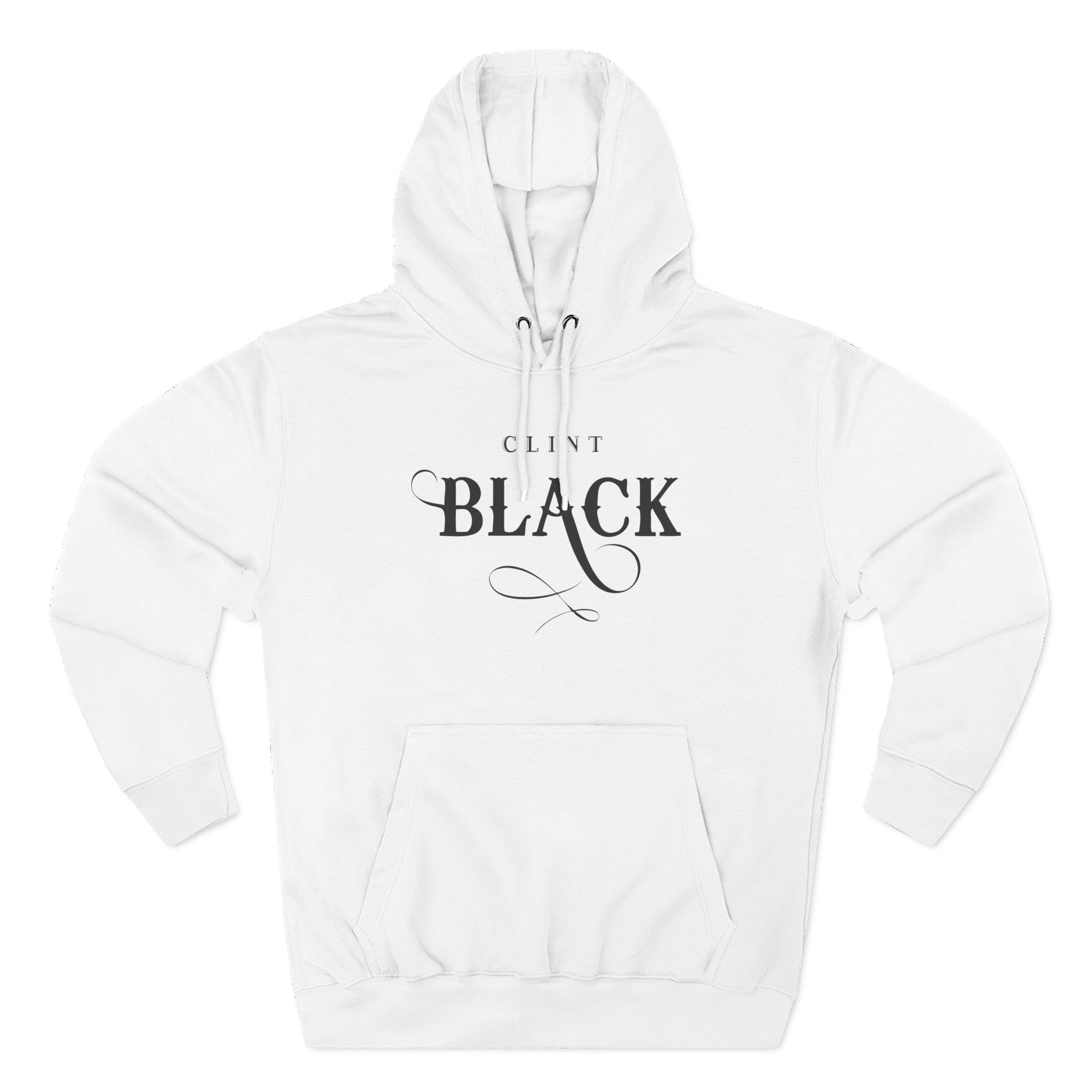Clint Black Logo Espresso Three-Panel Fleece Hoodie
