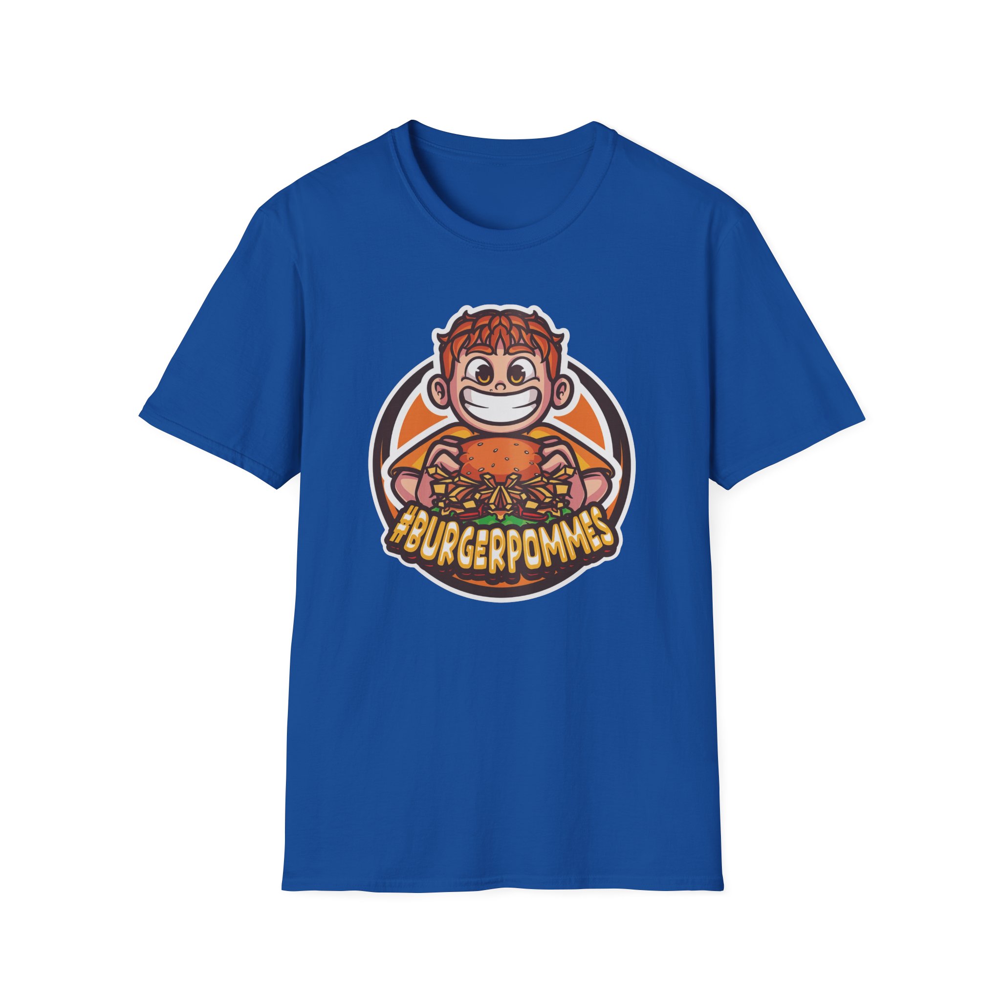 Burger Pommes Unisex Softstyle T-Shirt