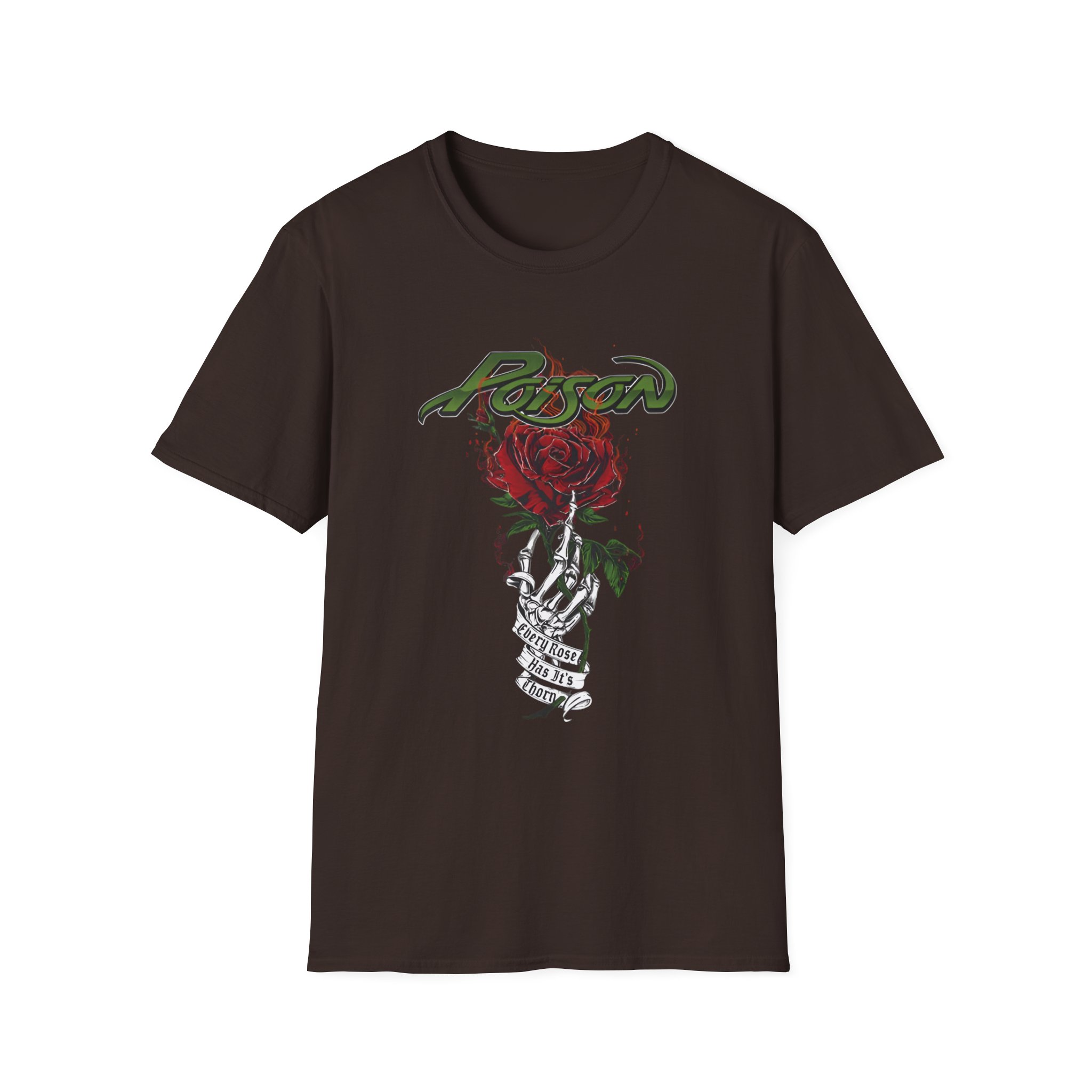 Poison Every Rose Has Its Thorn Unisex Softstyle T-Shirt