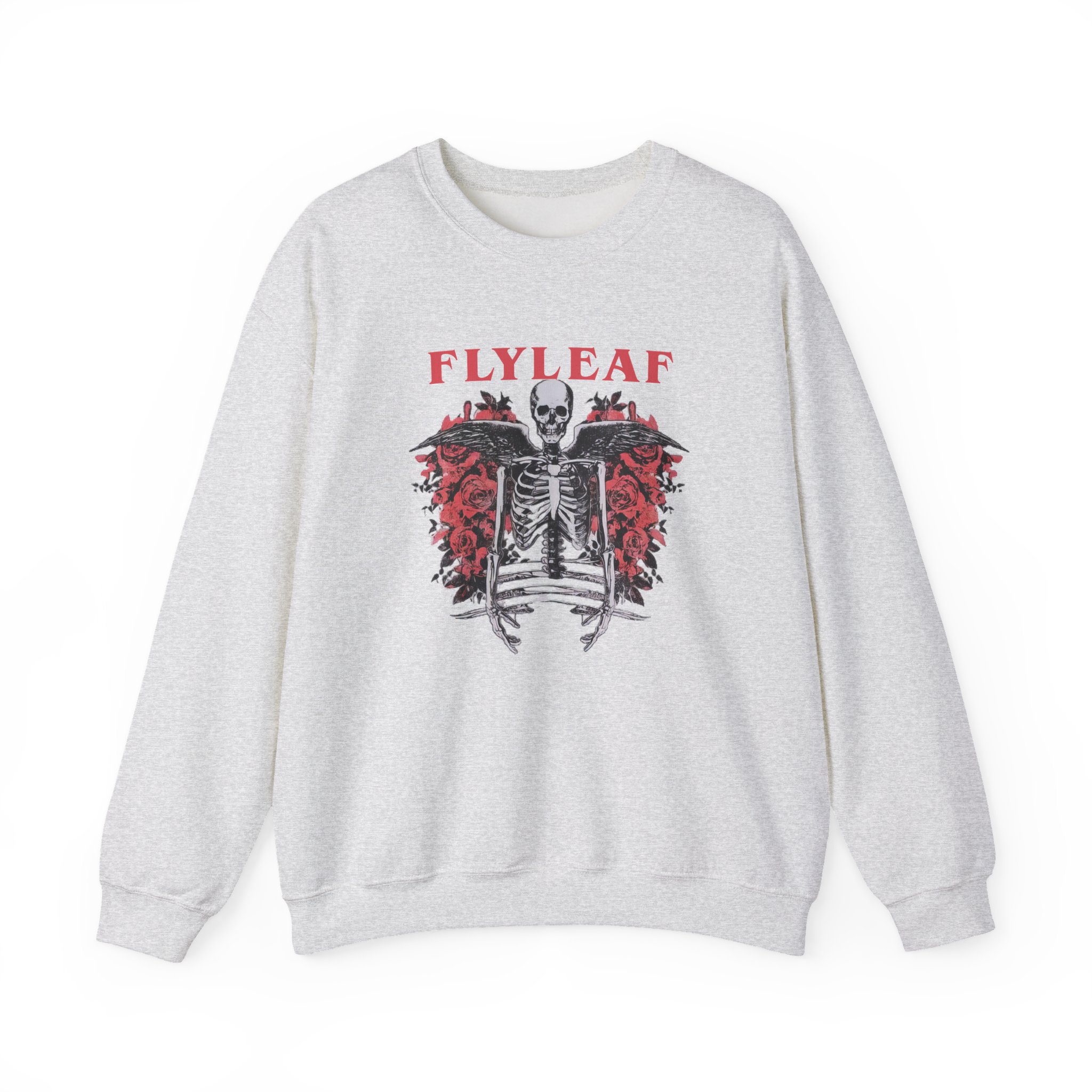 Flyleaf Skeleton Angel Unisex Heavy Blendâ„¢ Crewneck Sweatshirt