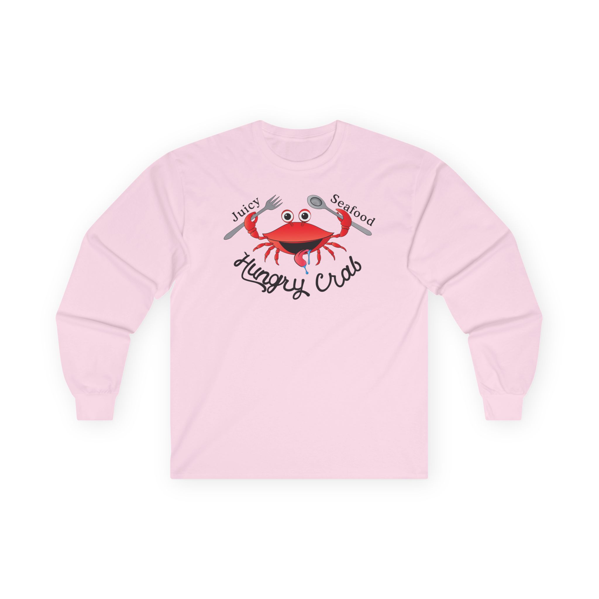 Hungry Box Hungry Crab Juicy Seafood Unisex Ultra Cotton Long Sleeve Tee