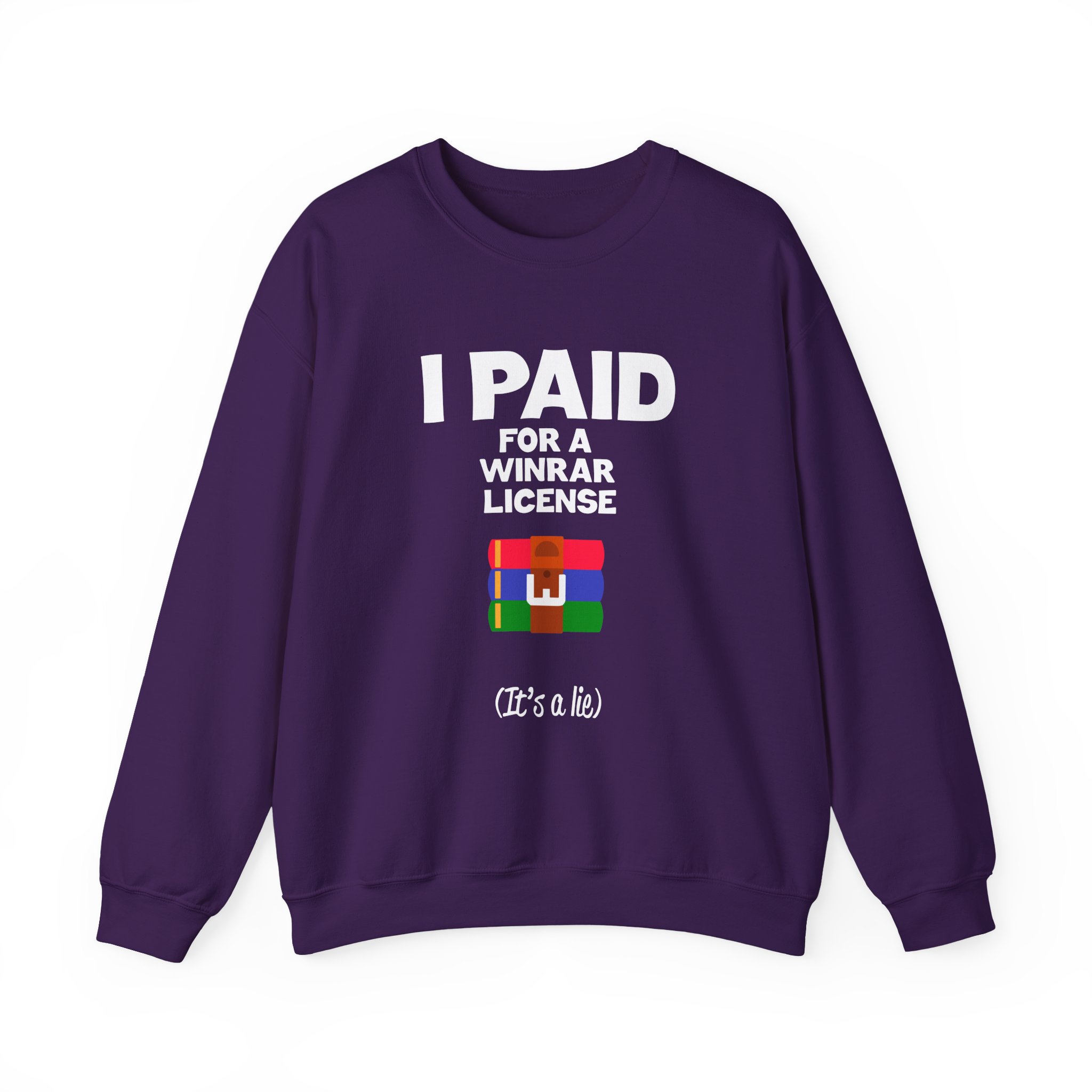 Winrar I Paid for a License Unisex Heavy Blendâ„¢ Crewneck Sweatshirt