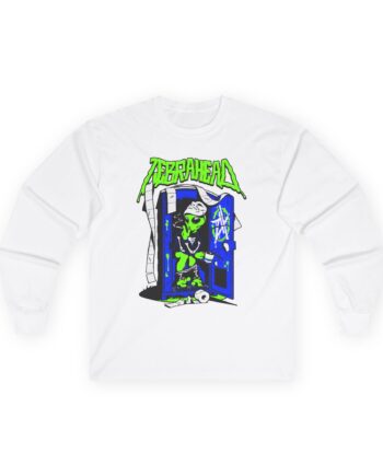 Zebrahead White ZH Coffee break Unisex Ultra Cotton Long Sleeve Tee