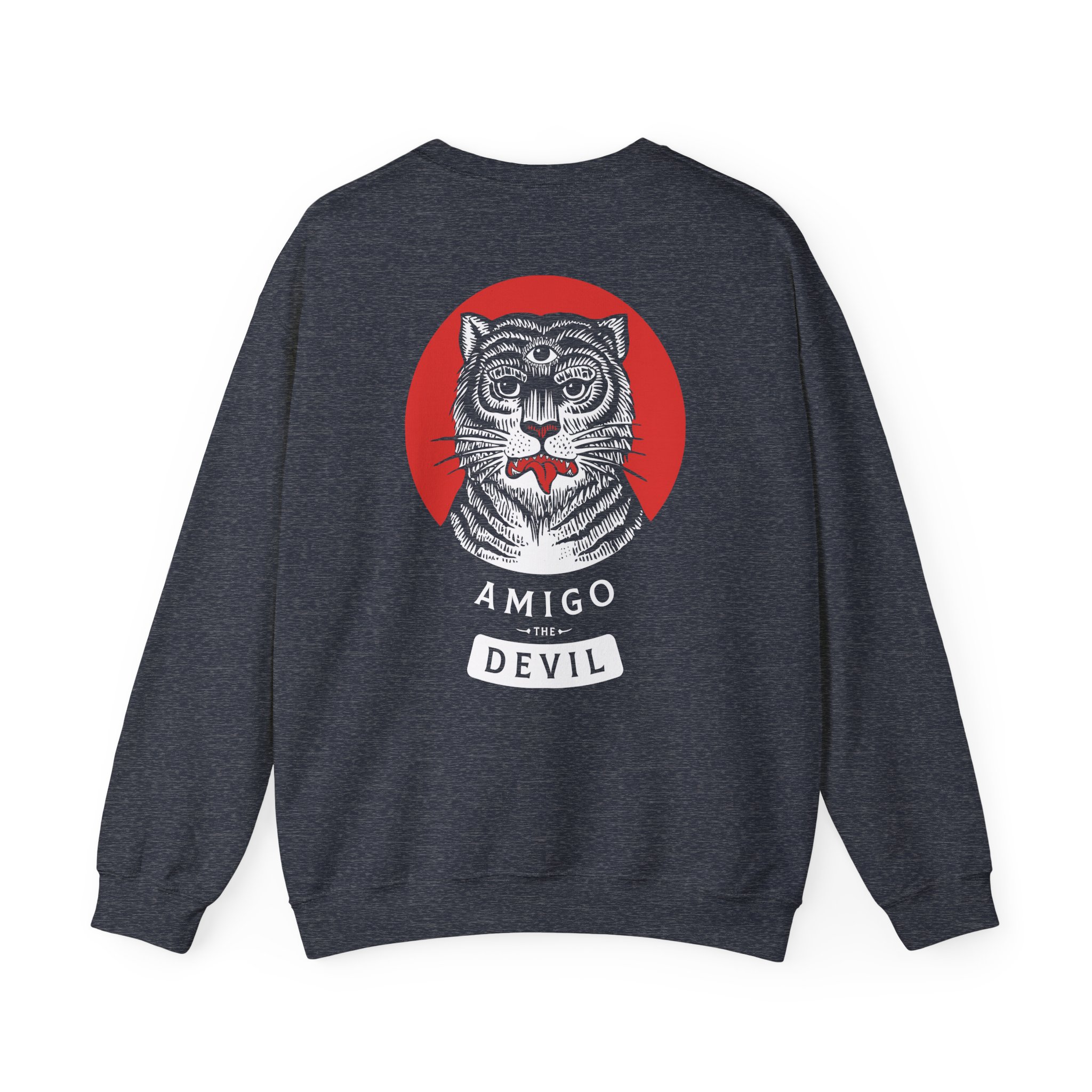Amigo the Devil Tiger Unisex Heavy Blendâ„¢ Crewneck Sweatshirt