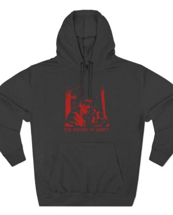 The Sisters Of Mercy Red Scream Three-Panel Fleece Hoodie