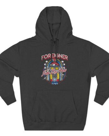 Foreigner Juke Box Hero Three-Panel Fleece Hoodie
