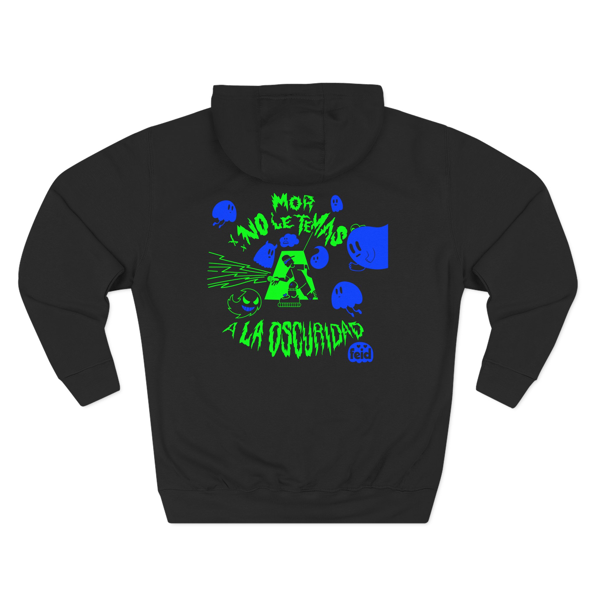 Feid Ferxxo Mor No Le Temas a La Oscuridad Three-Panel Fleece Hoodie
